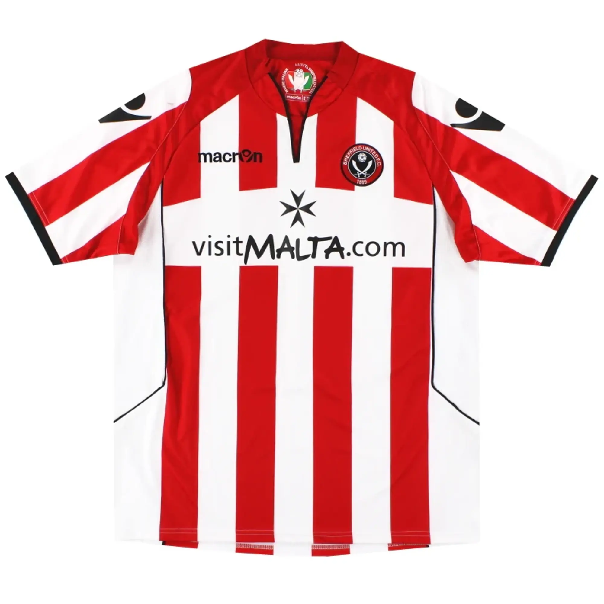 2010-11 Sheffield United Macron Home Shirt *Mint* L - Sheffield United / Mint / Large