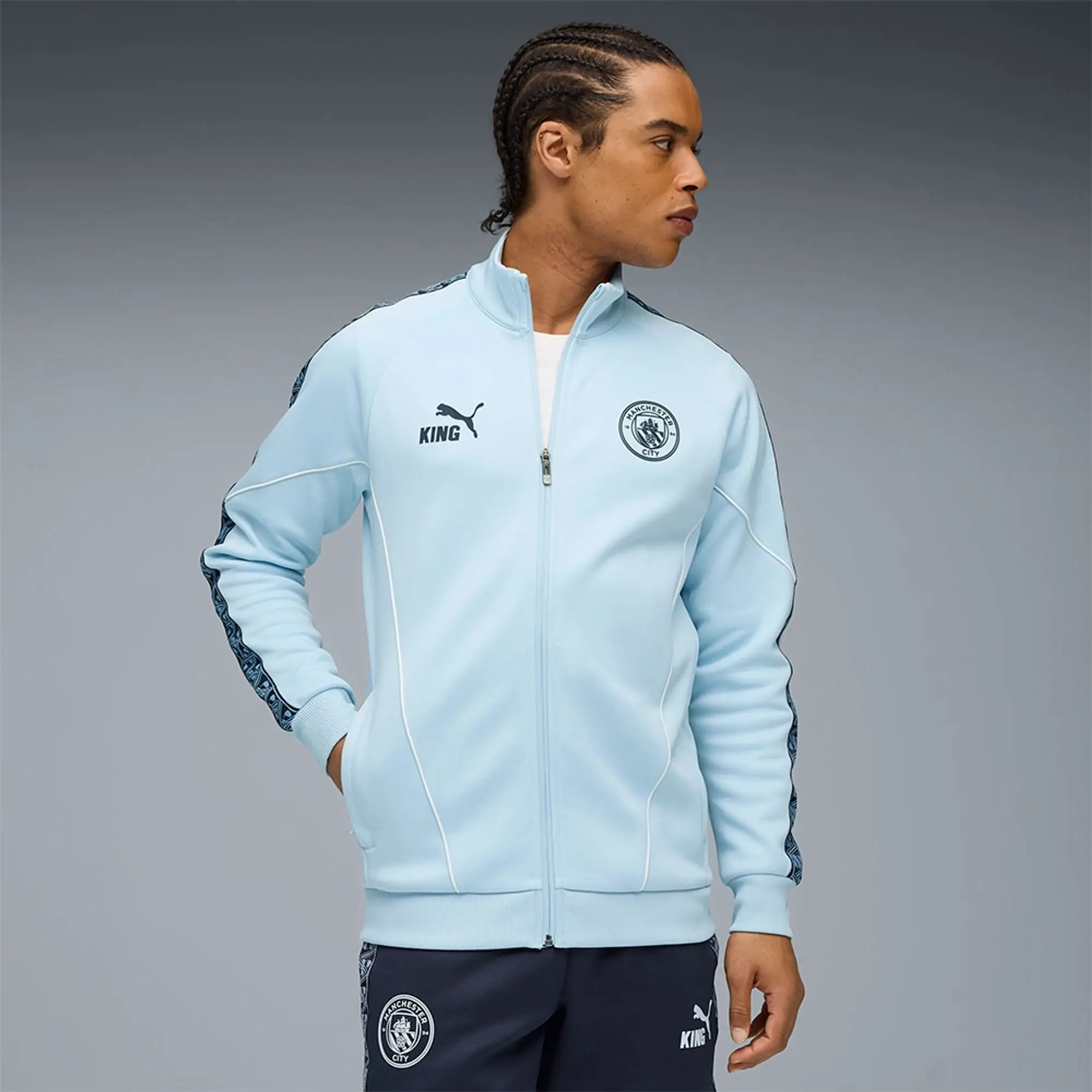 PUMA Manchester City King Anthem Jacket Men, Dark Blue