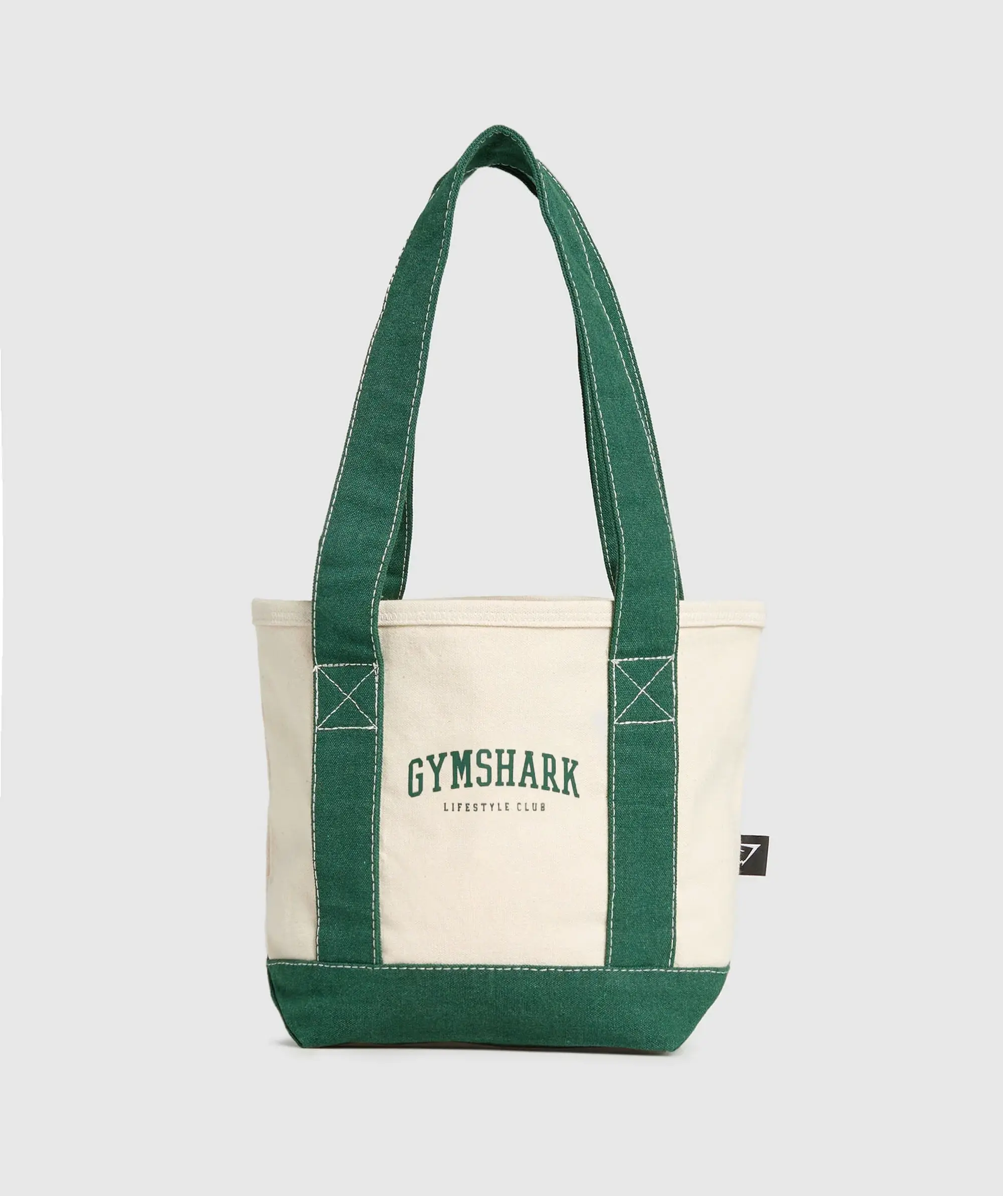  Collegiate Mini Tote - Oat White/Classic Green