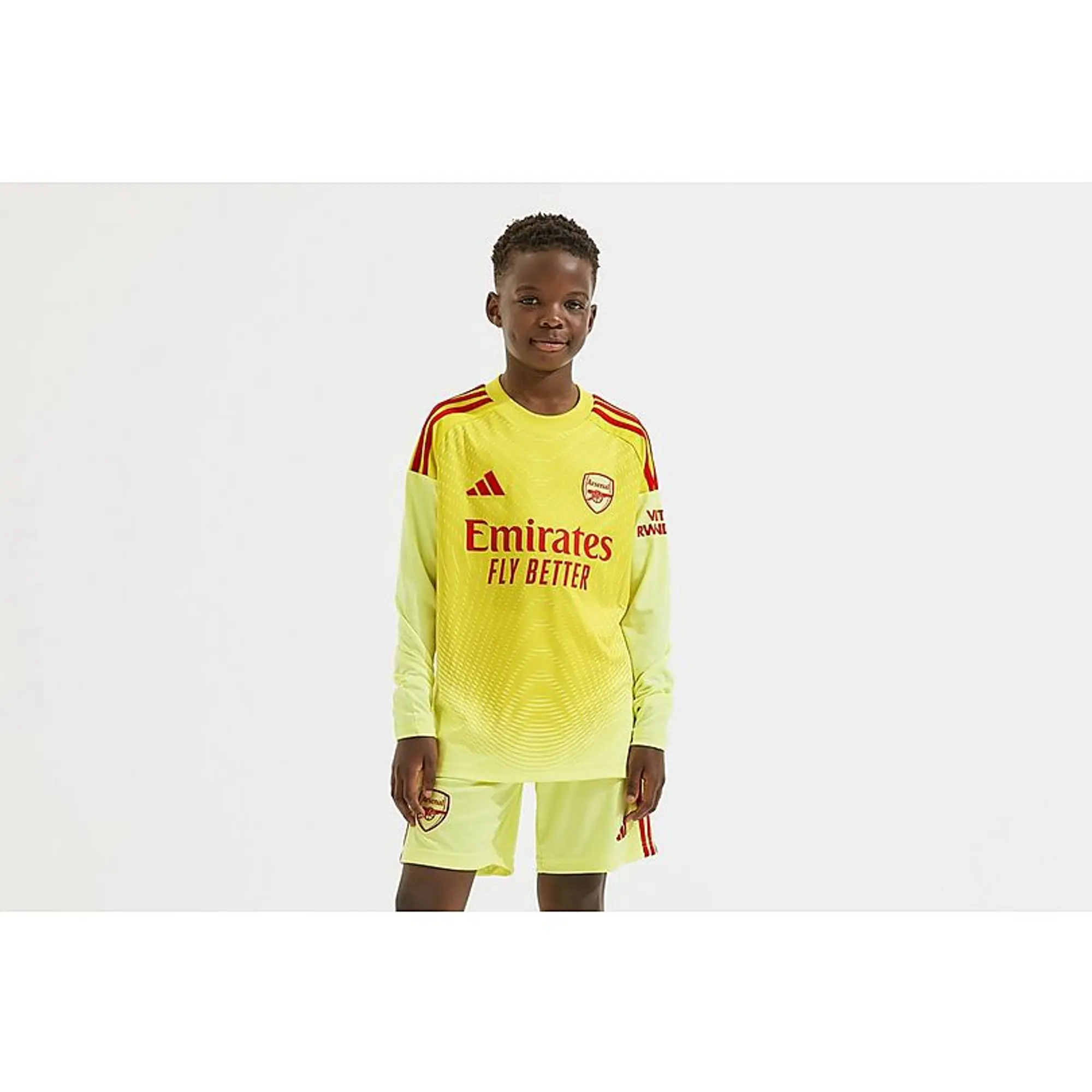 Arsenal adidas Kids 25/26 Long Sleeved Home Goalkeeper Shirt, Multicolor