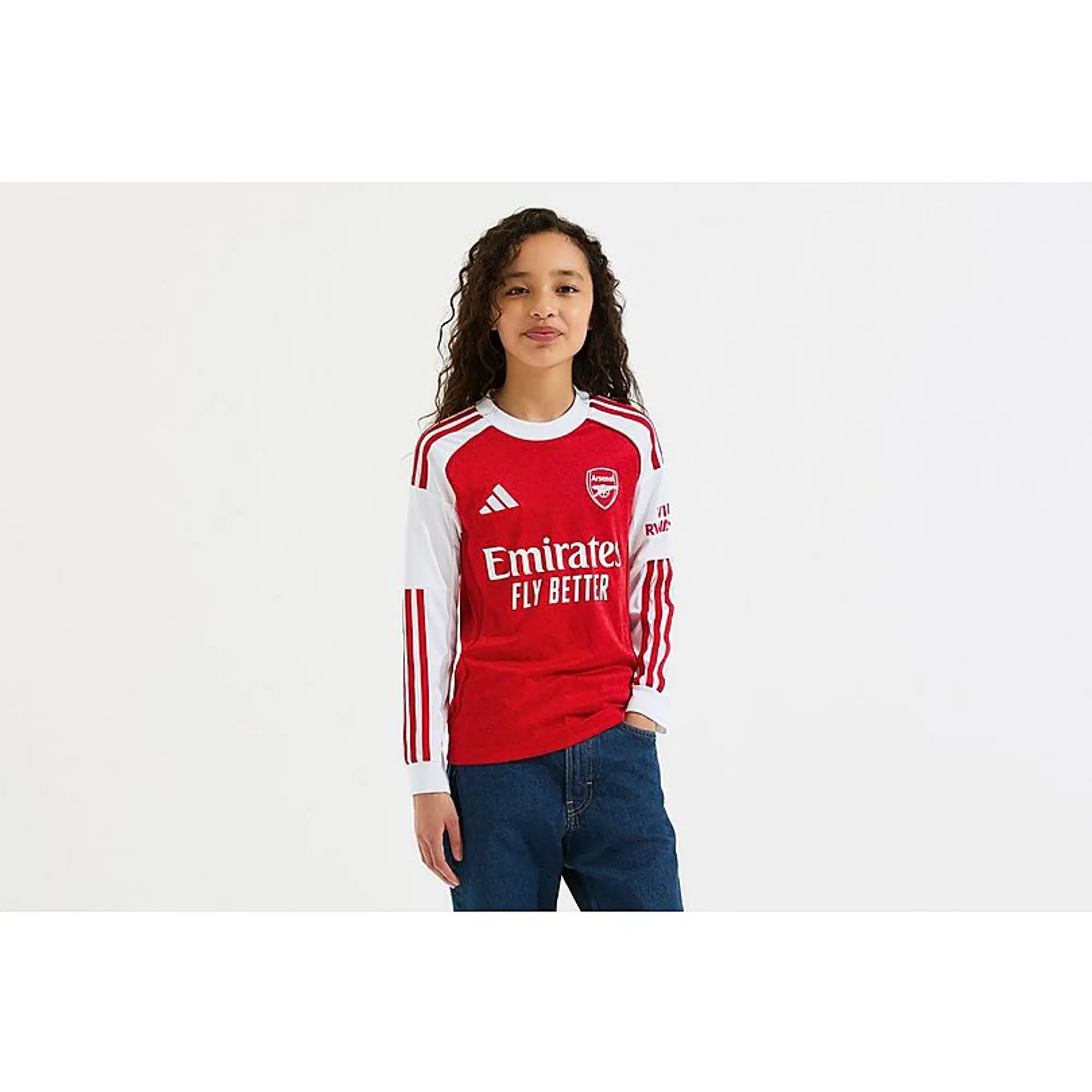 Arsenal adidas Kids 25/26 Long Sleeved Home Shirt, Multicolor