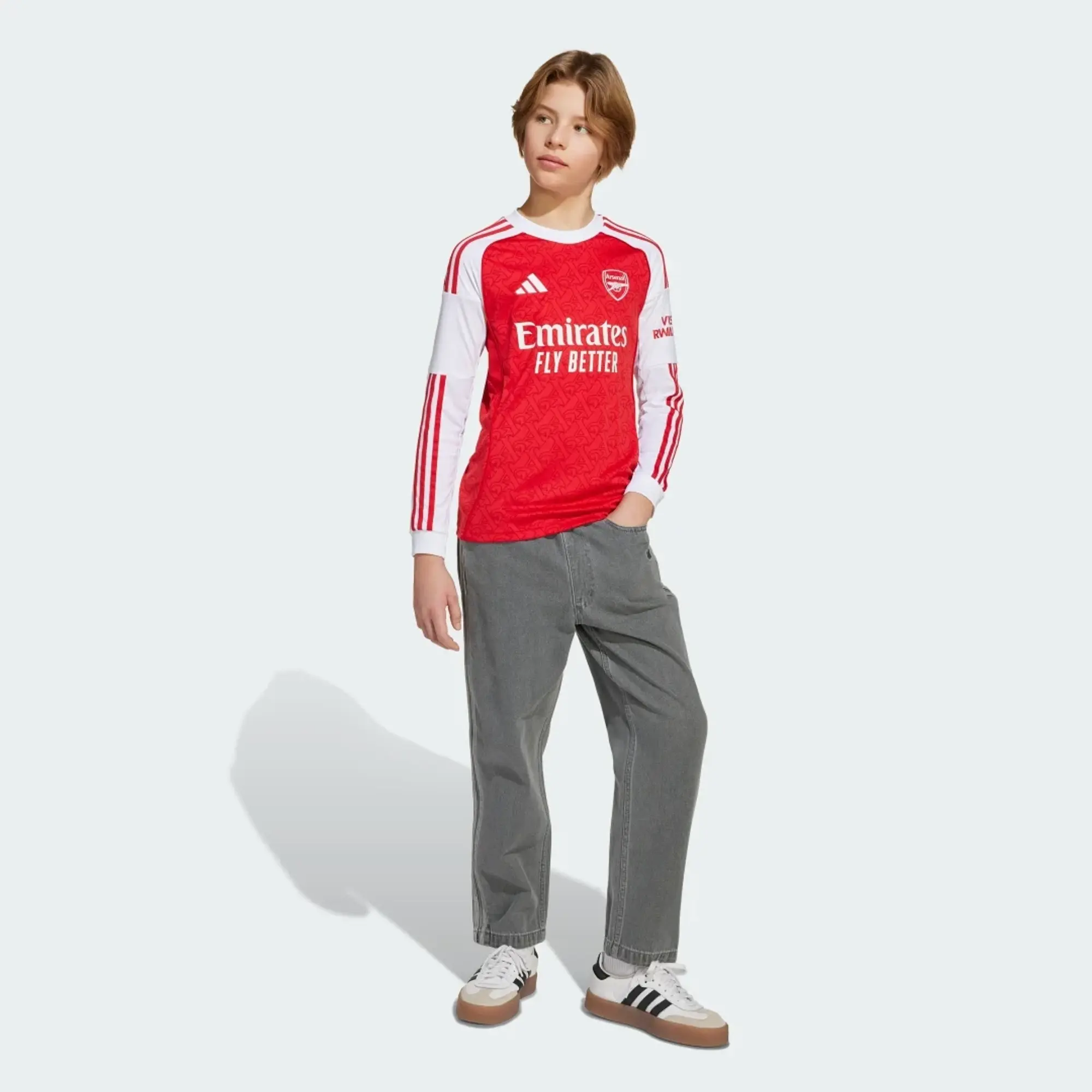 adidas Arsenal 25/26 Long Sleeve Home Jersey Kids