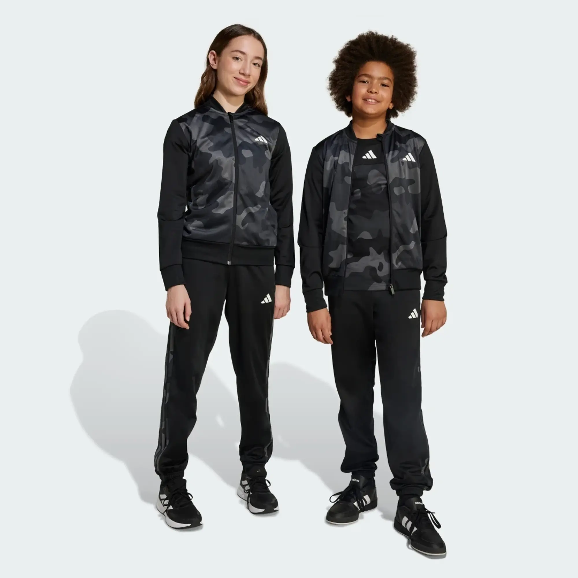 adidas Seasonal Essential Kids Camouflage Tricot 3-Stripes All Over Printed Track Suit