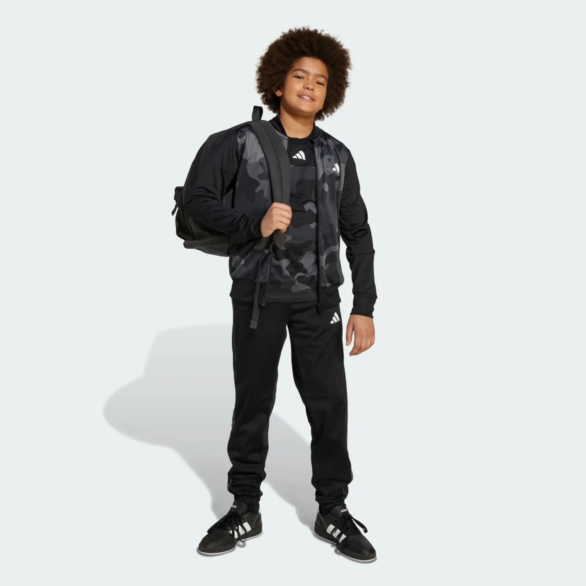 adidas Seasonal Essential Kids Camouflage Tricot 3-Stripes All Over Printed Track Suit