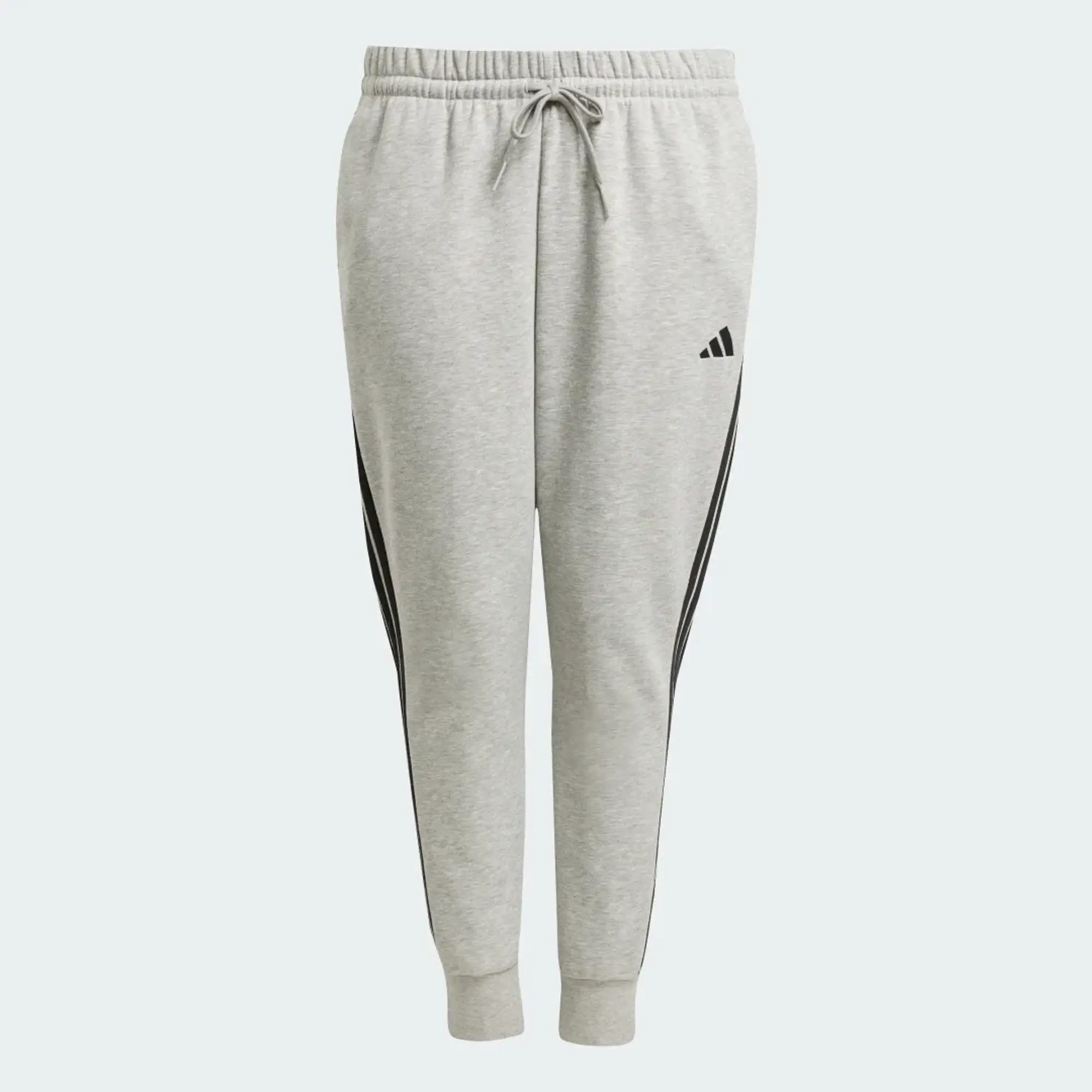 adidas Essentials 3-Stripes Fleece Slim Joggers (Plus Size)