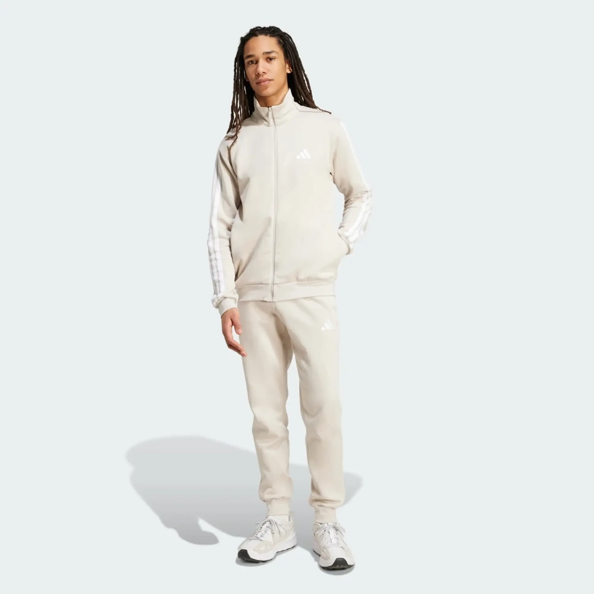 adidas Sportswear Basic 3-Stripes Fleece Track Suit
