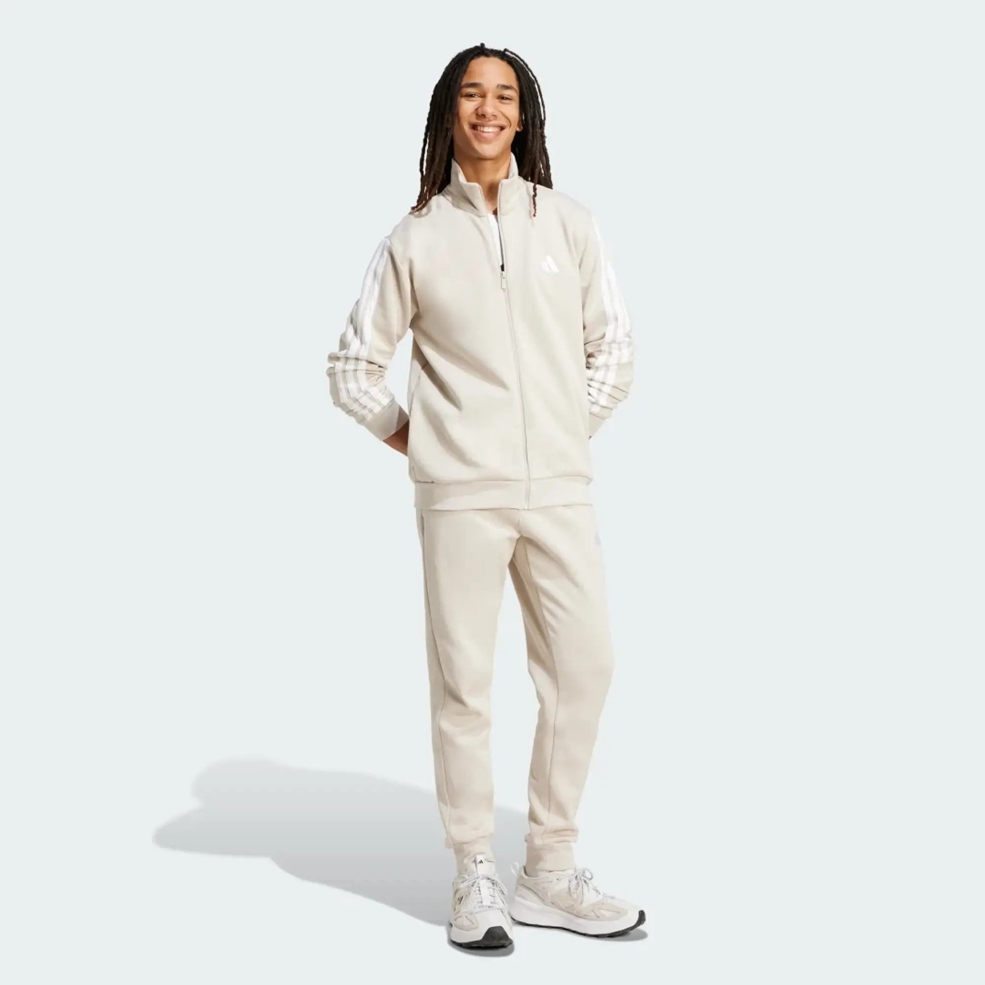 adidas Sportswear Basic 3-Stripes Fleece Track Suit
