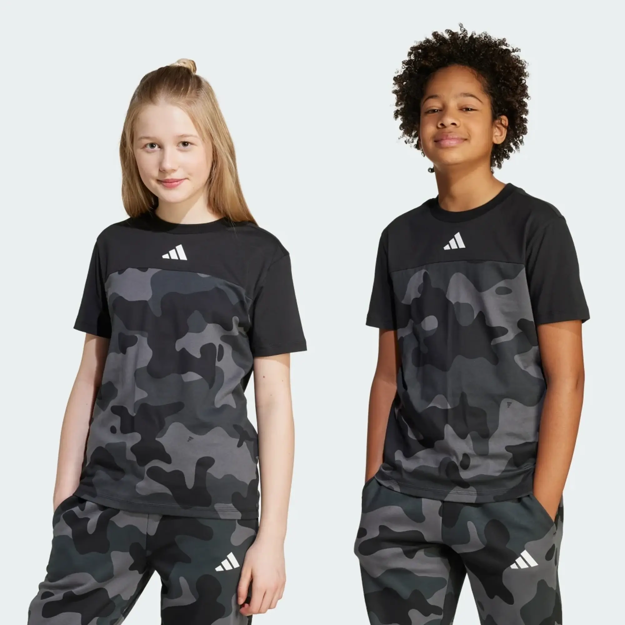 adidas Seasonal Essentials Camo Cotton T-Shirt Kids
