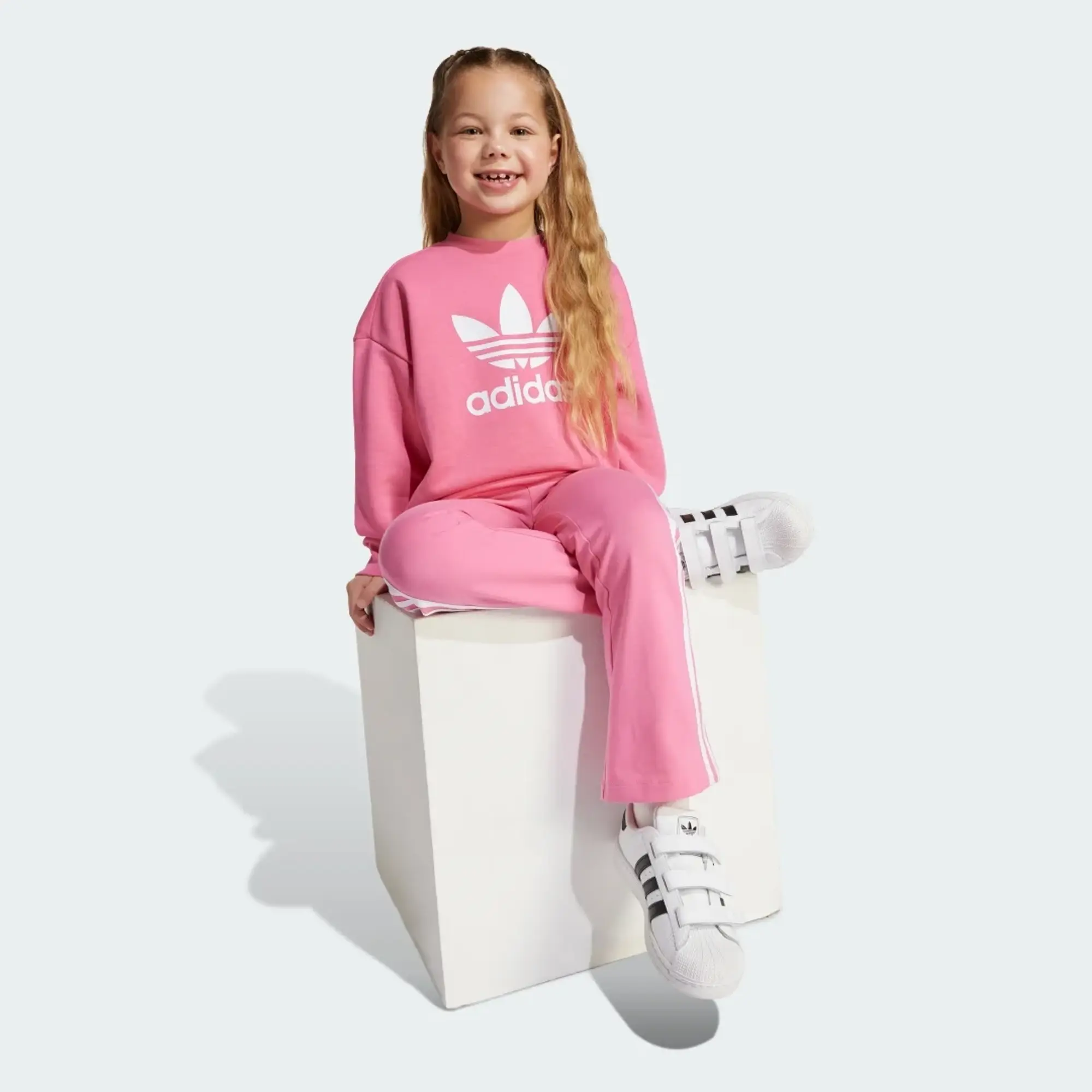 adidas Loose Crew Flared Legging Set Kids