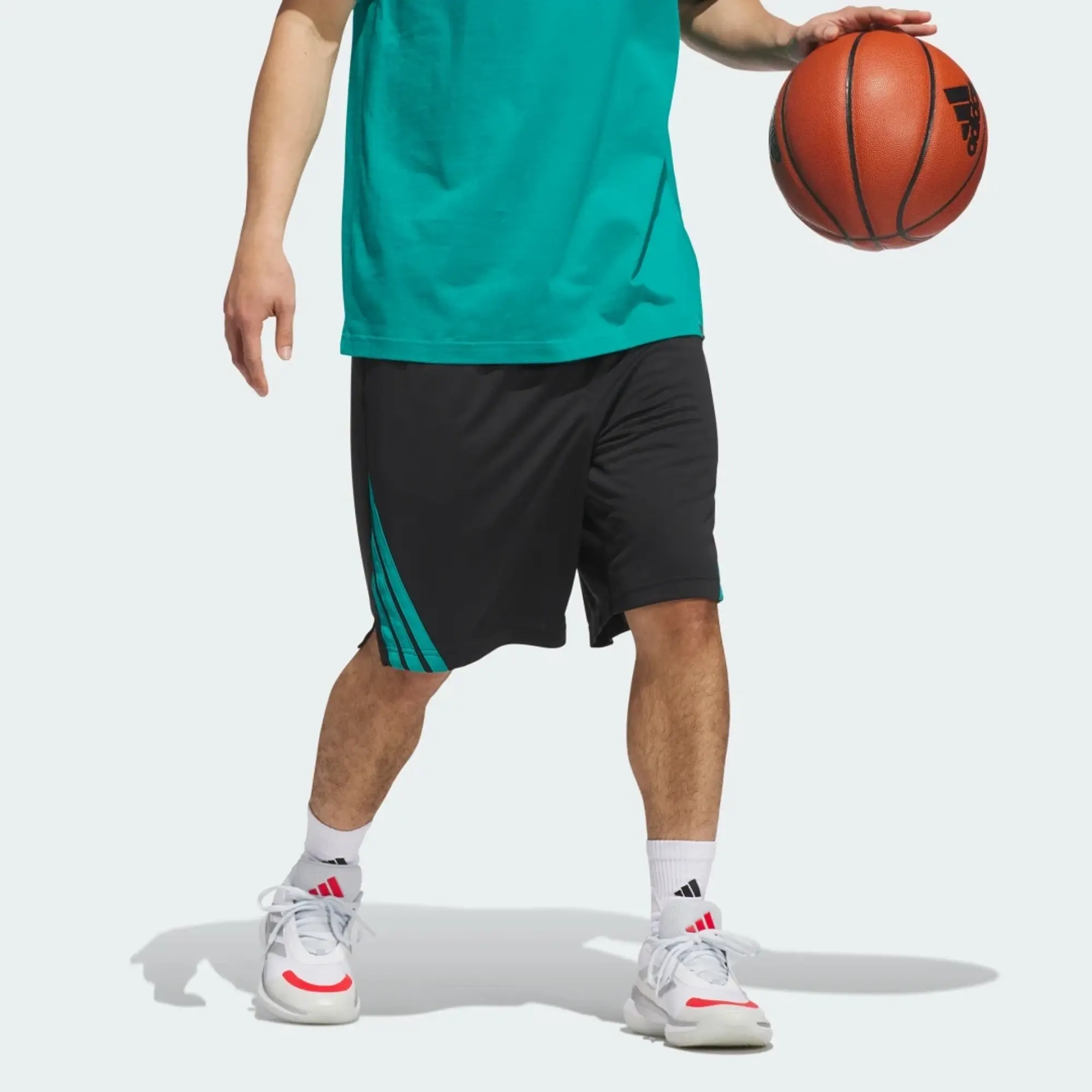 adidas Legends 3-Stripes Basketball Shorts