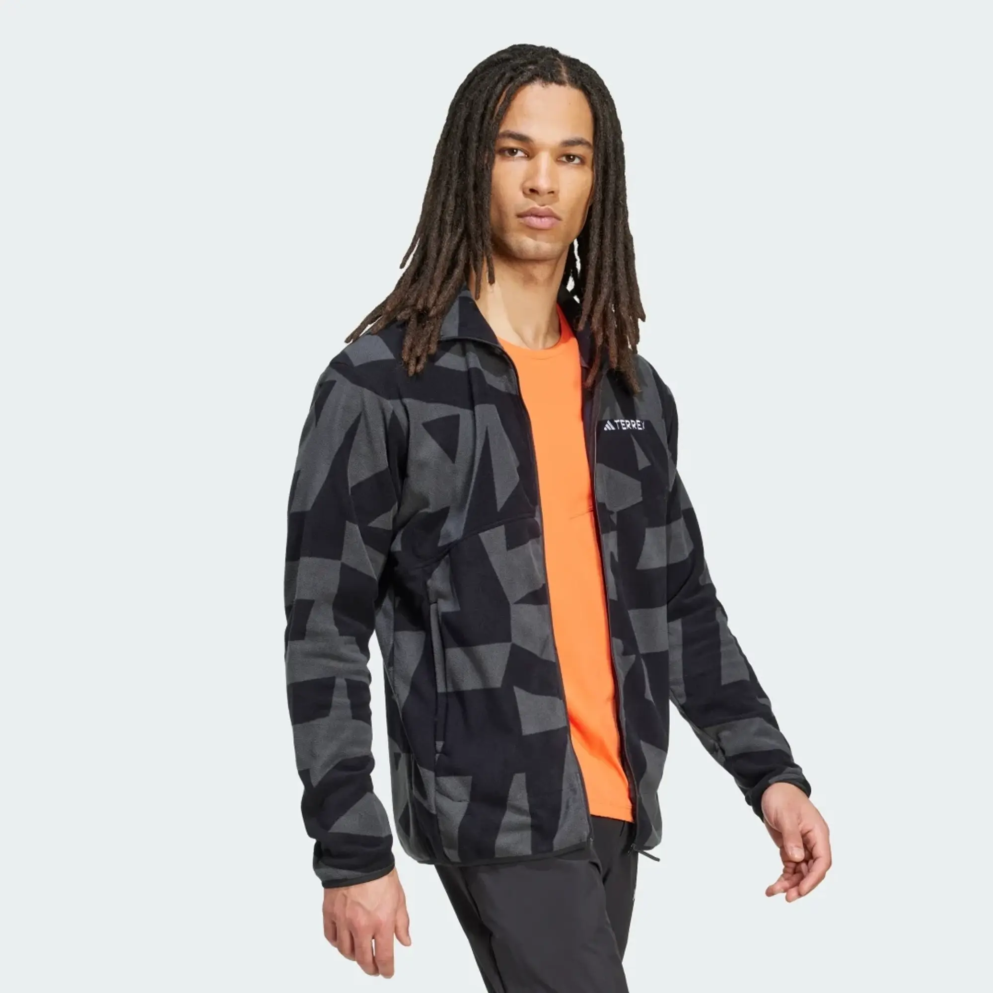 adidas Terrex Multi Printed Full-Zip Fleece Jacket