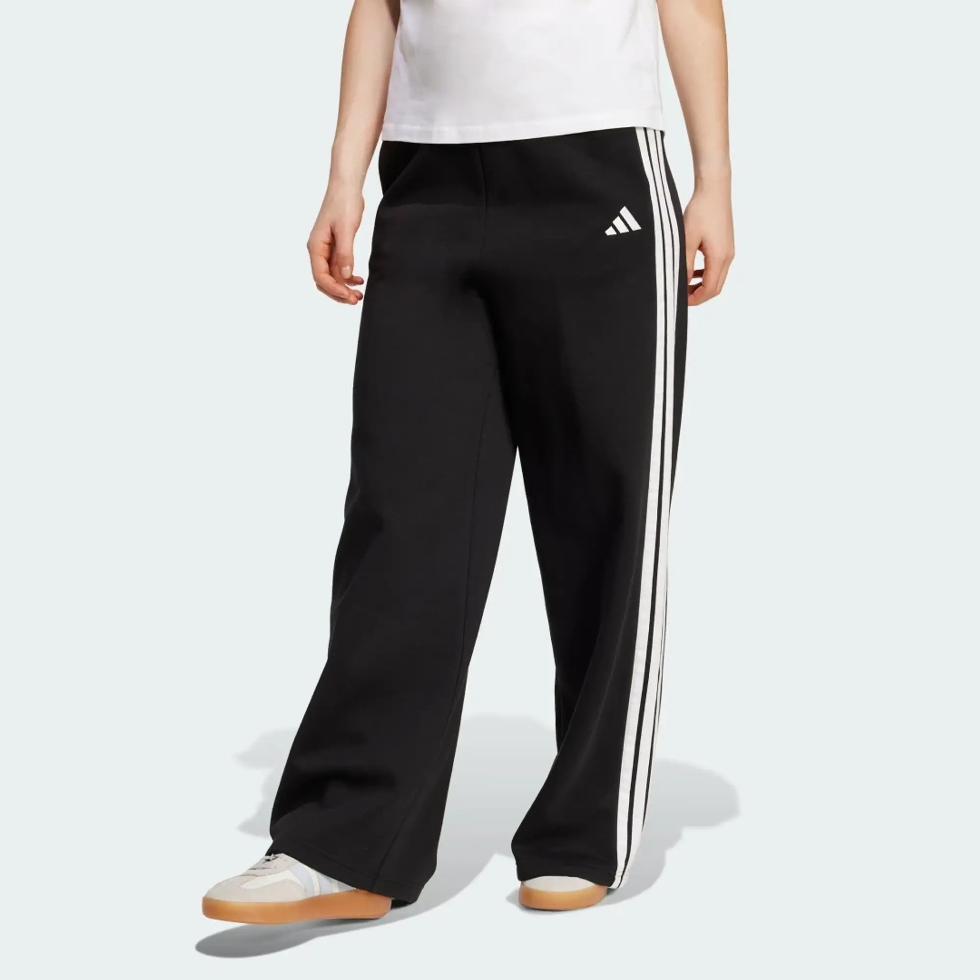 adidas adidas 3-Stripes Fleece Wide Pant