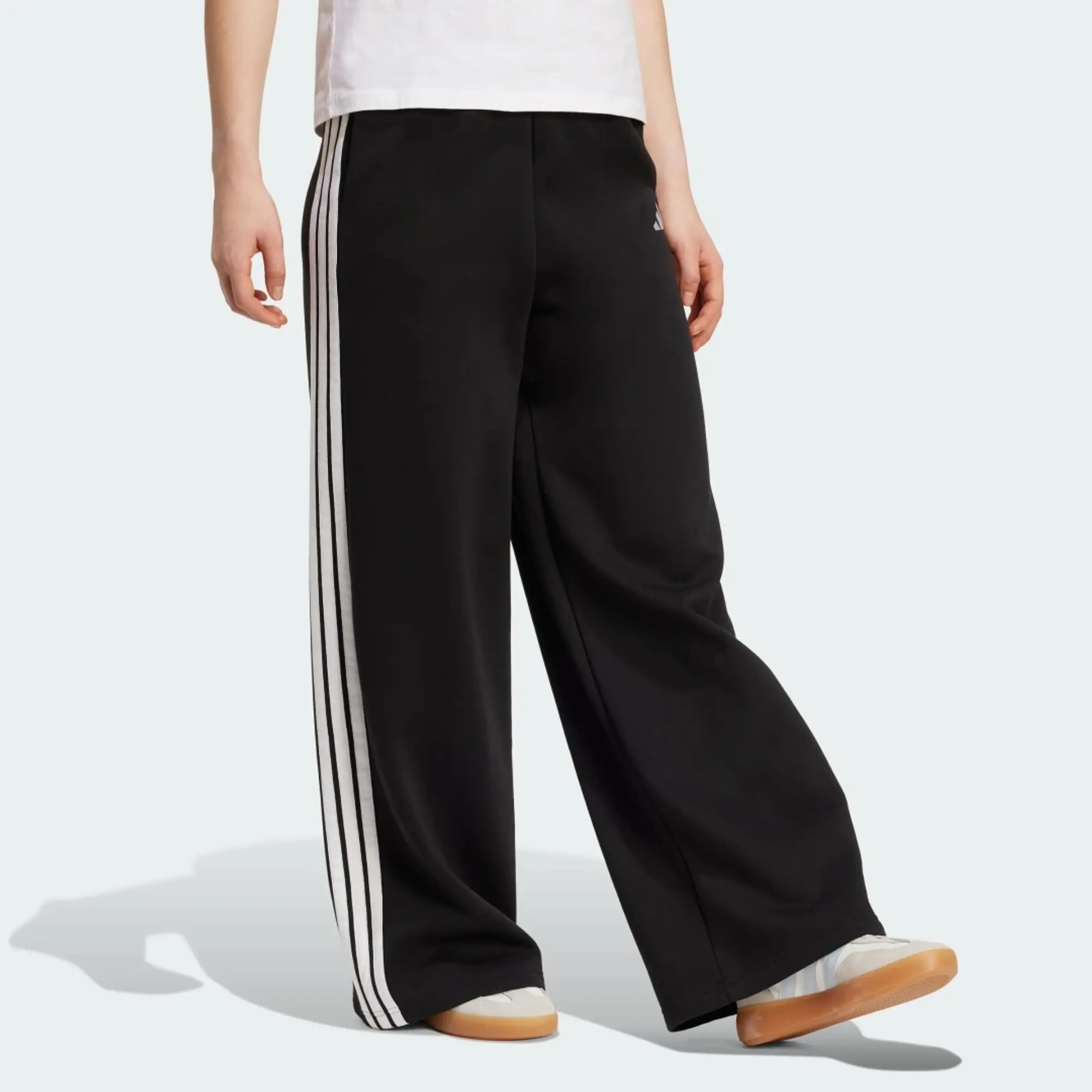 adidas adidas 3-Stripes Fleece Wide Pant