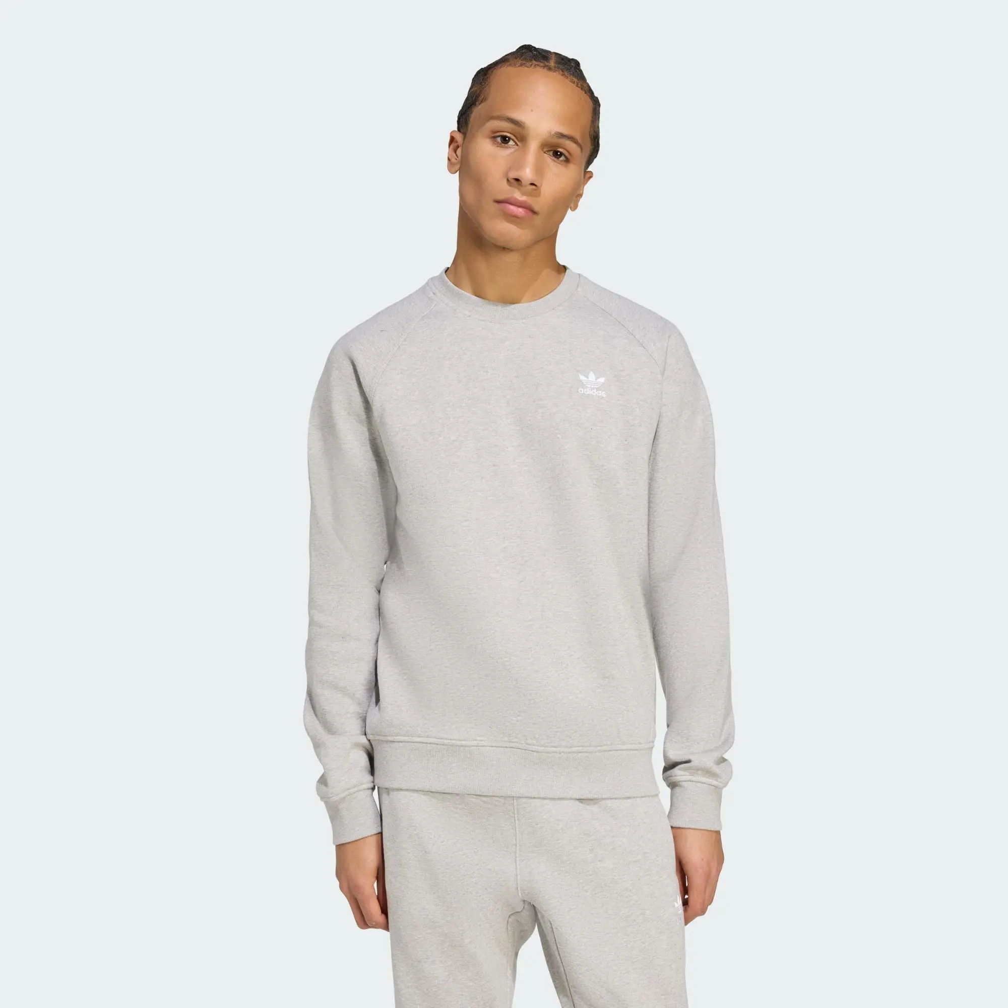 adidas Originals Men Trefoil Essentials Crew Sweatshirt