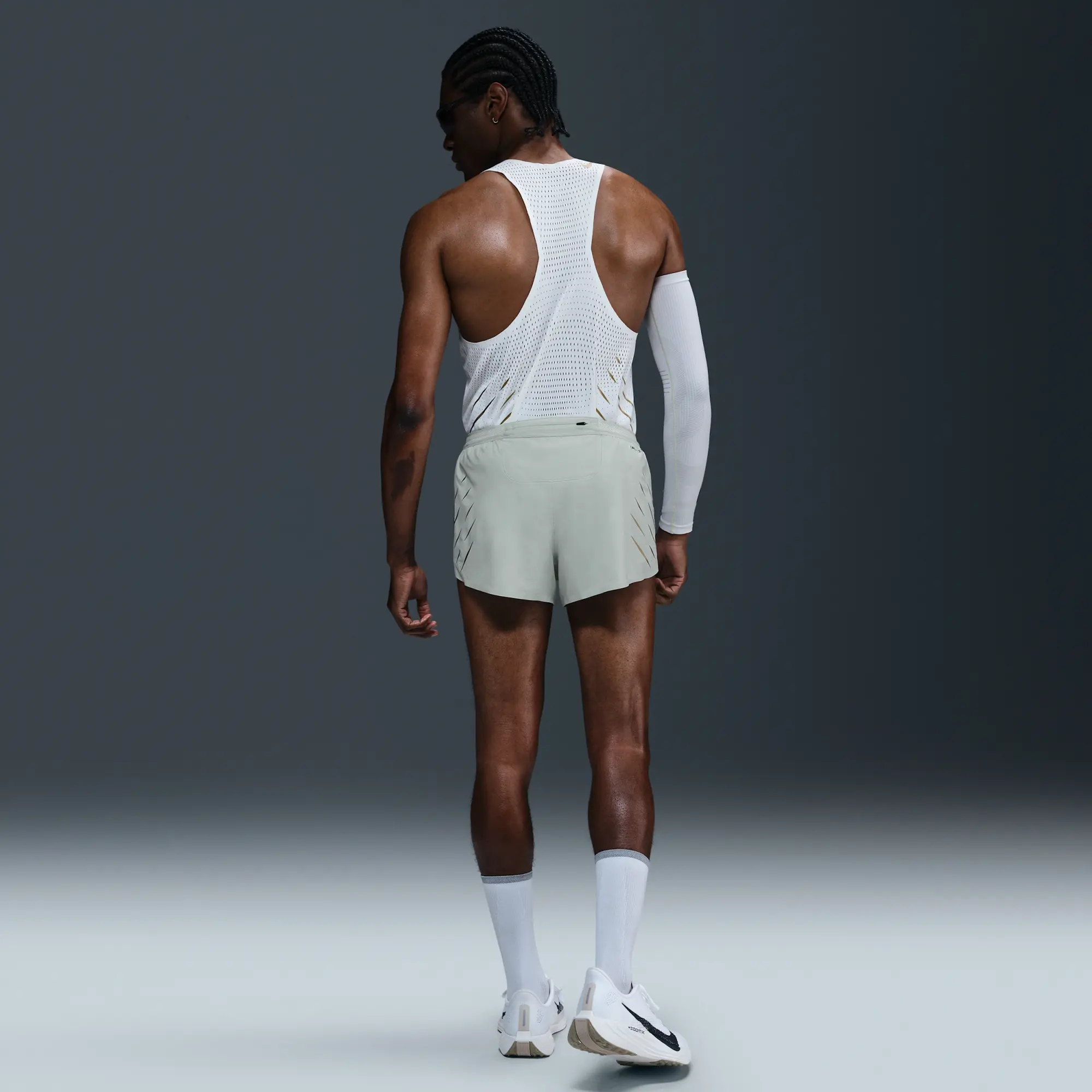 Nike AeroSwift x Jakob Men's Dri-FIT ADV 5cm (approx.) Running Shorts - Light Silver - Sustainable Materials