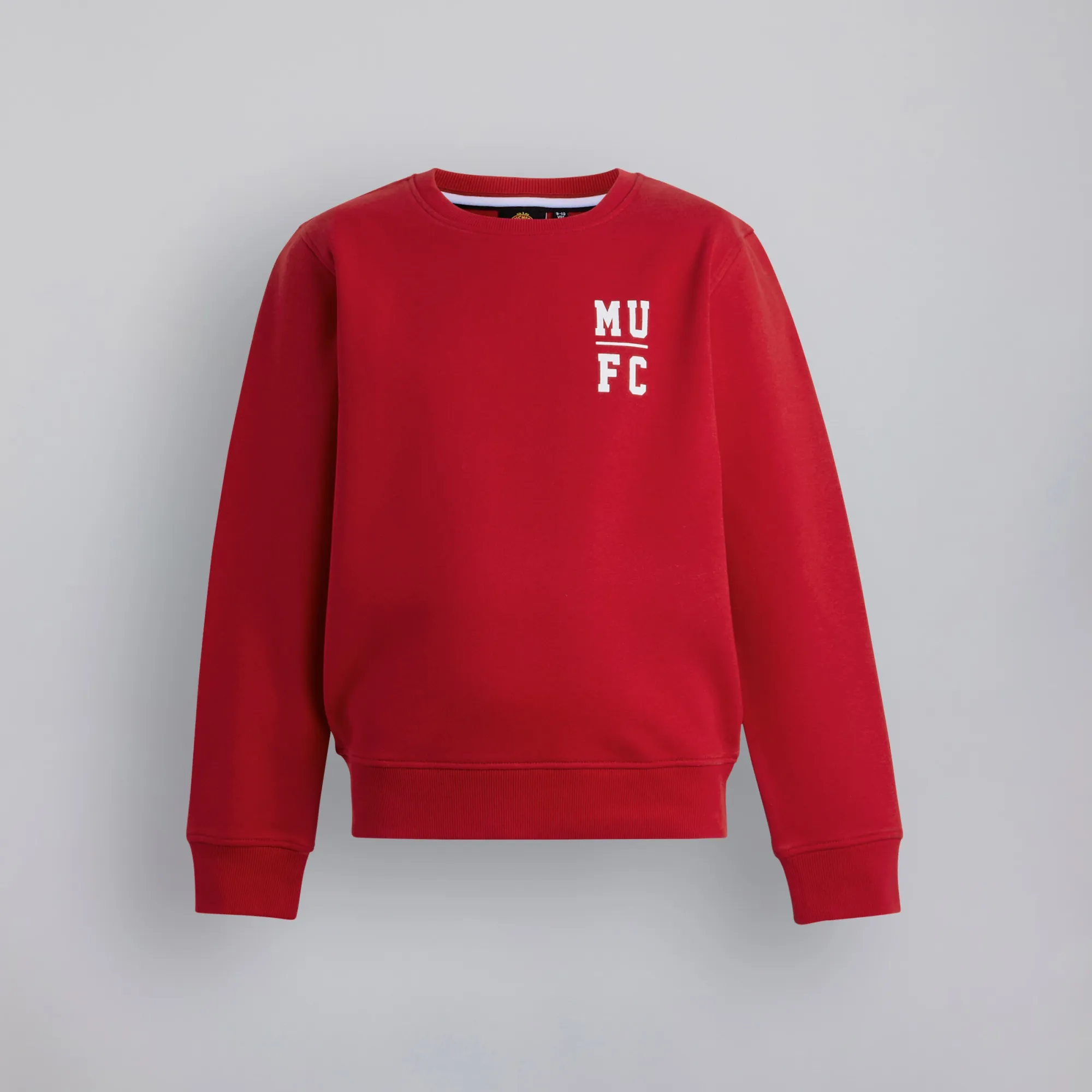 Manchester United Kids Varsity Back Print Sweatshirt Red