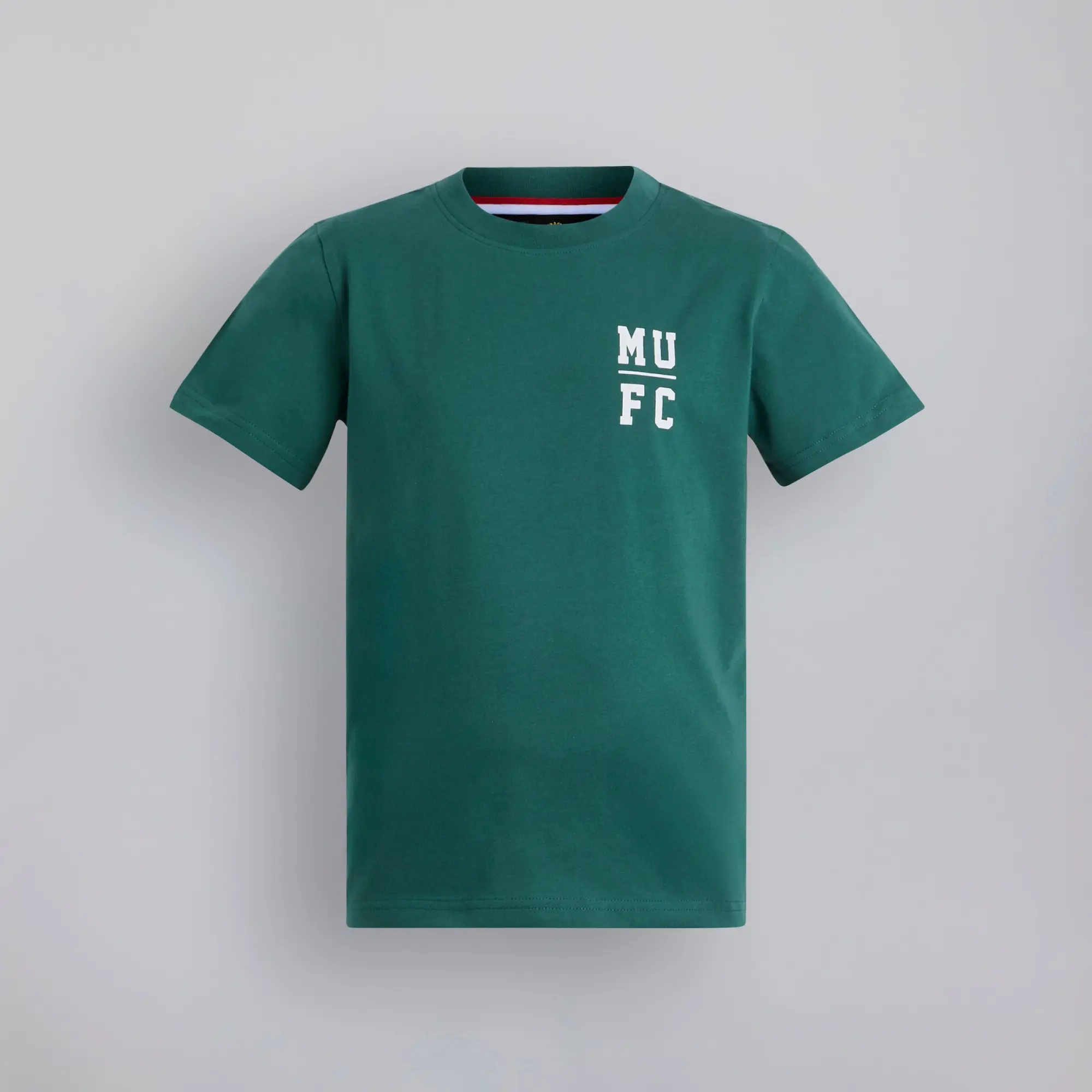 Manchester United Kids Varsity Back Print T-Shirt Green