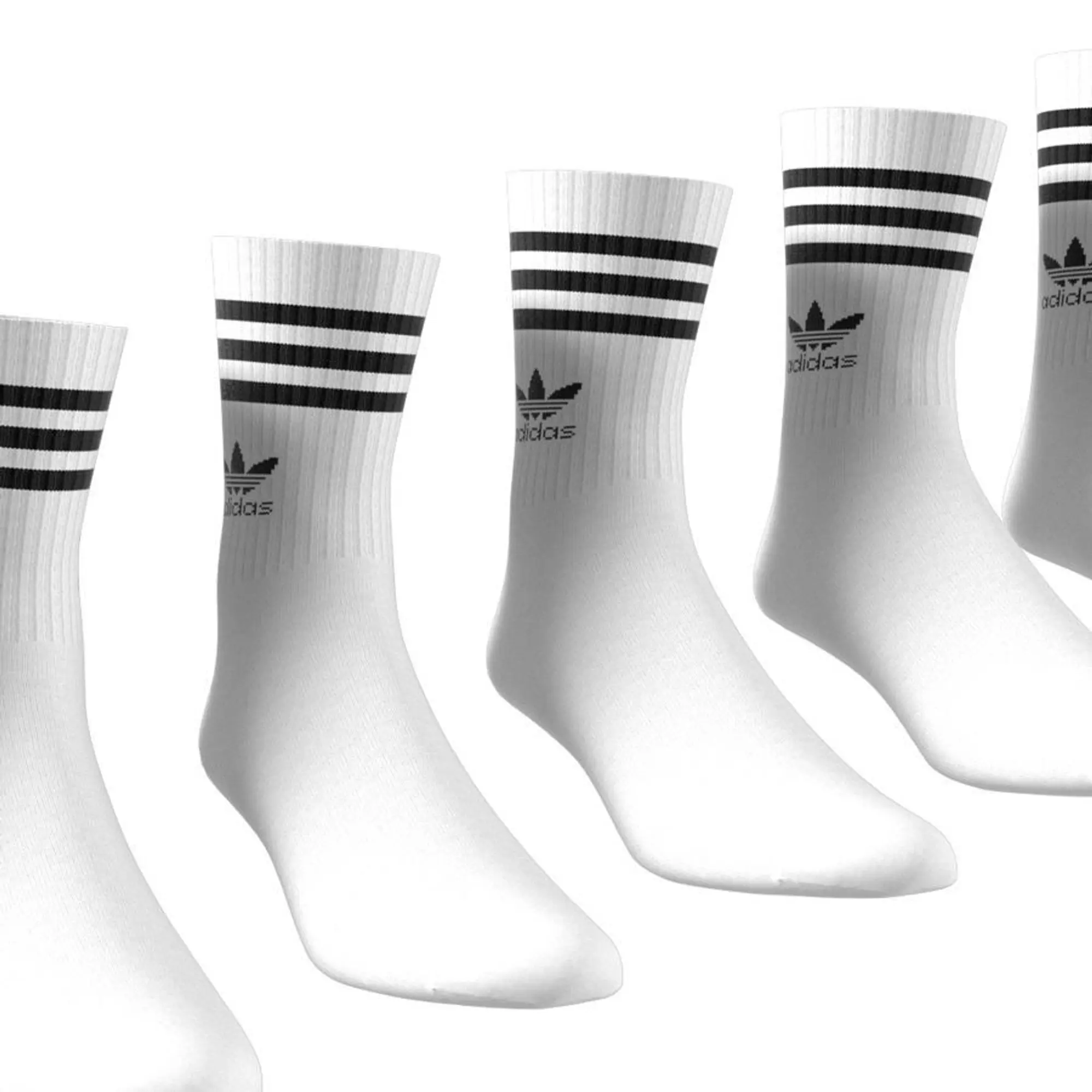 Adidas Socks 3-Stripes Cushioned Crew 10-Pack - ['White']