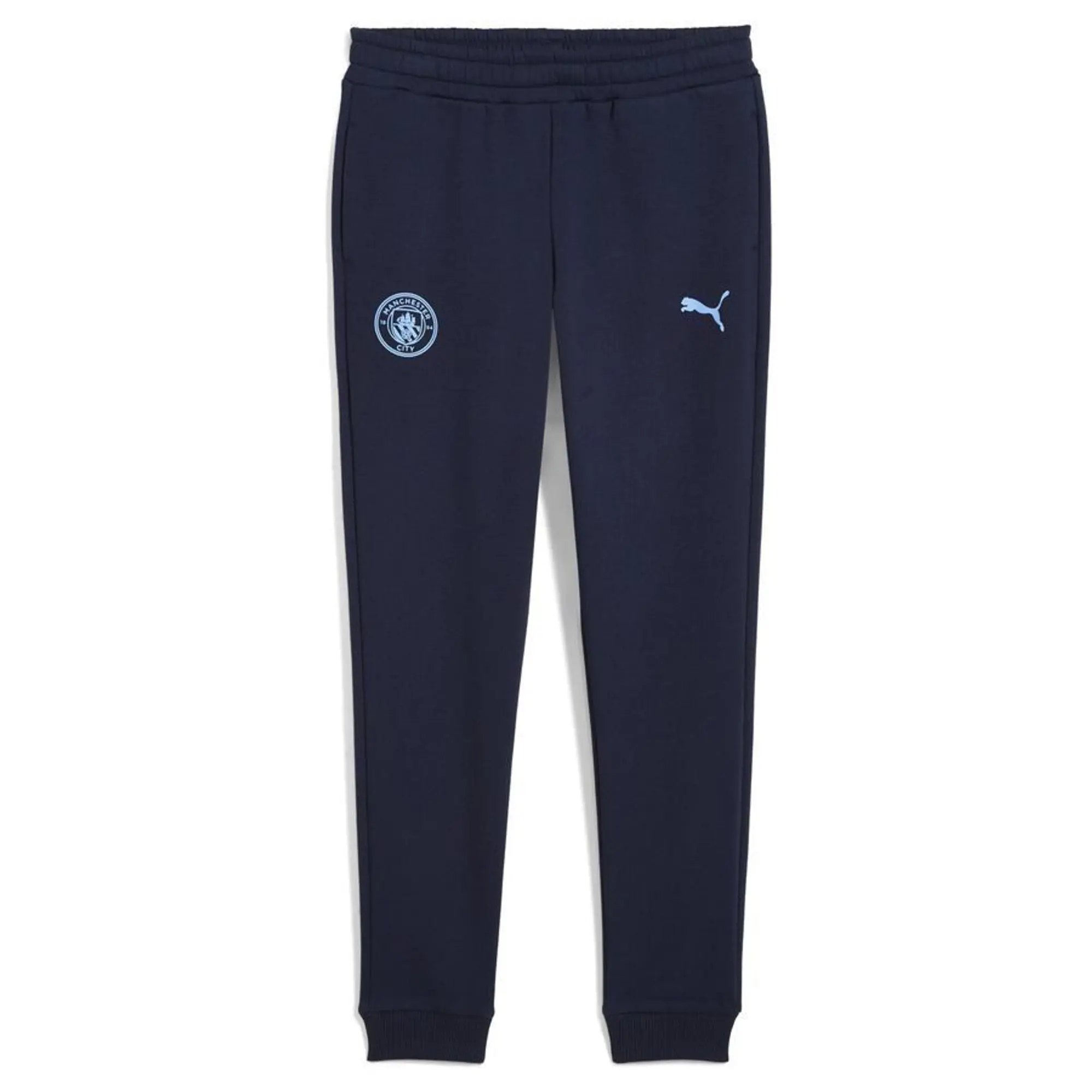Mcfc Ftbless Pants Jr Fl Puma Navy-Team Light Blue - ['Blue']