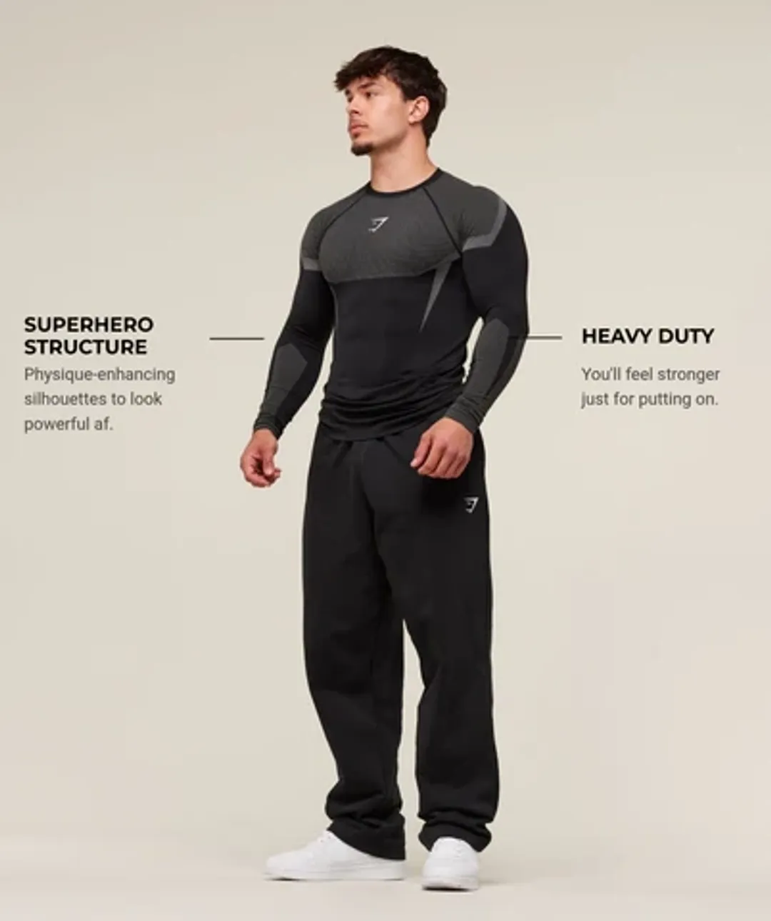 Onyx 5.0 Seamless Long Sleeve T-Shirt - Black/Light Grey