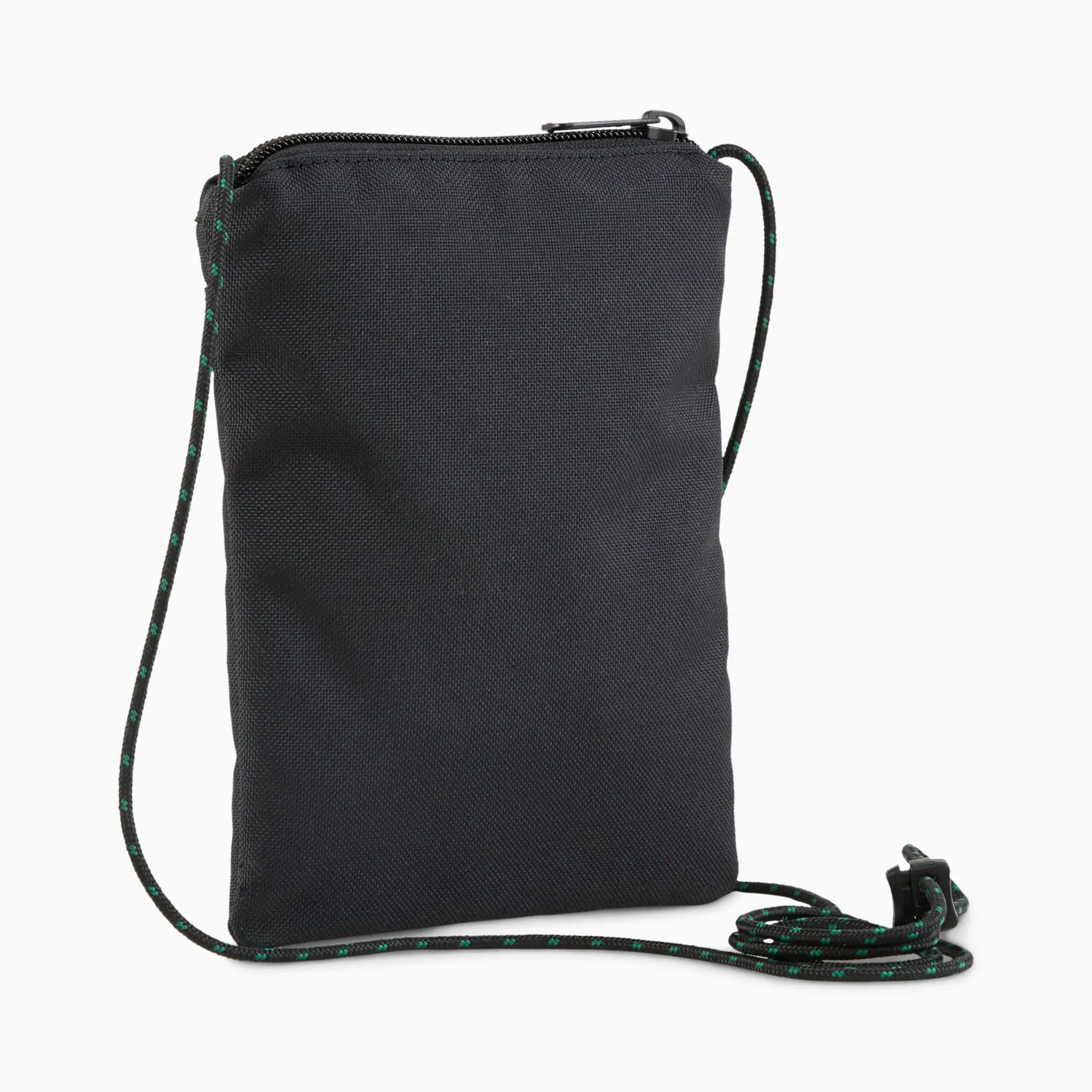 PUMA Morocco Fan 0.1L Crossbody Bag, Black/Power Green