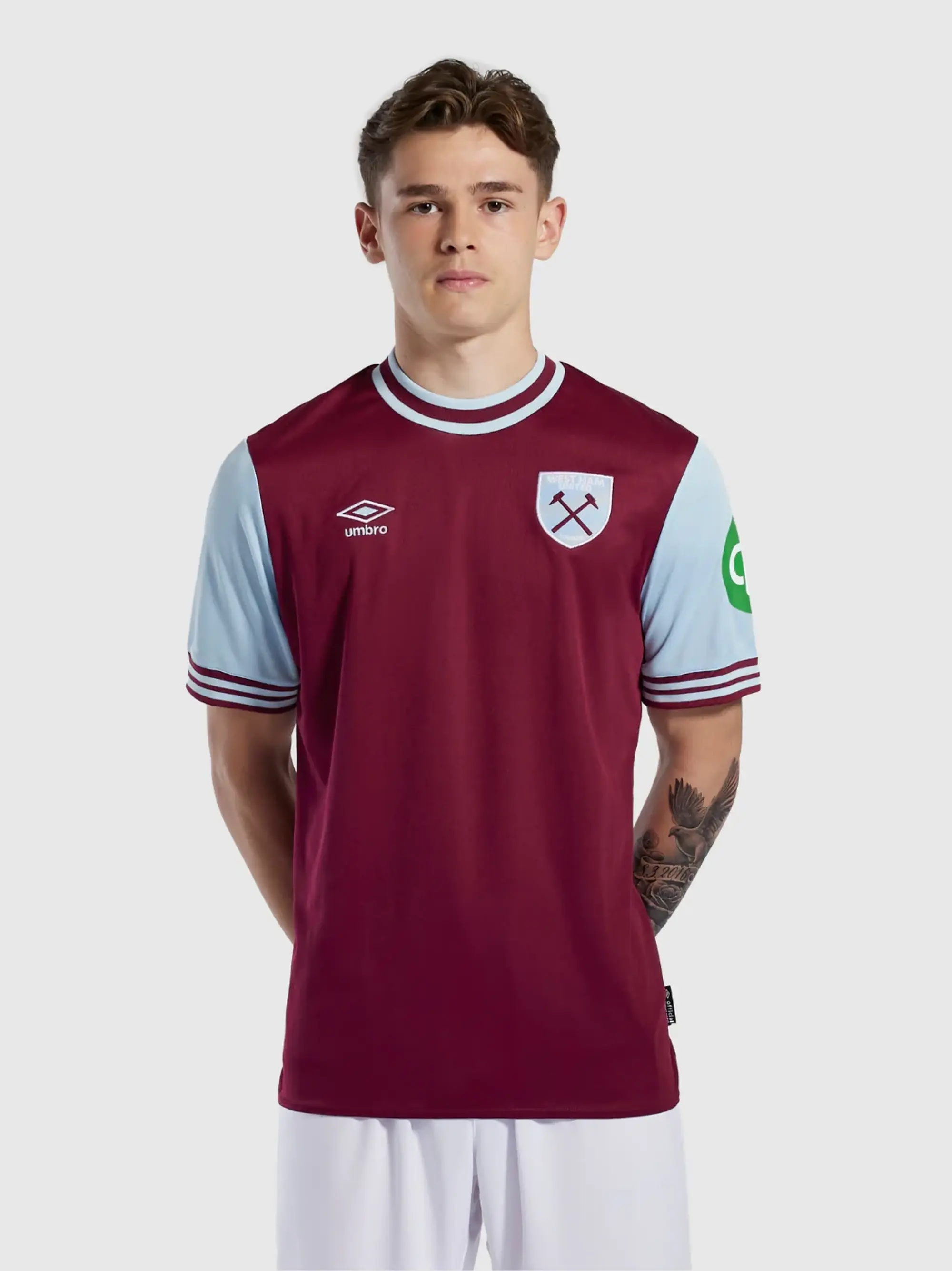 Castore Junior West Ham 24/25 Home Jersey - Burgundy