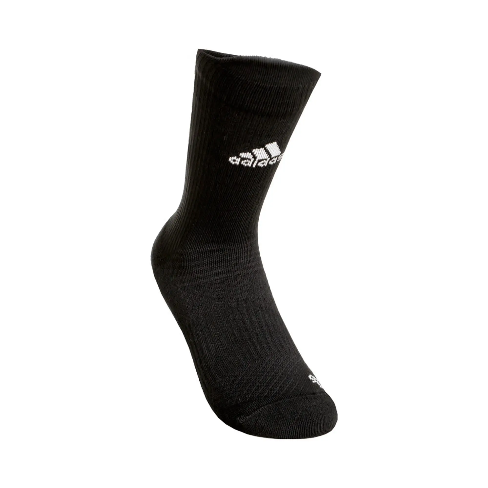 adidas Alphaskin Crew Low Cut Sports Socks - Black, White