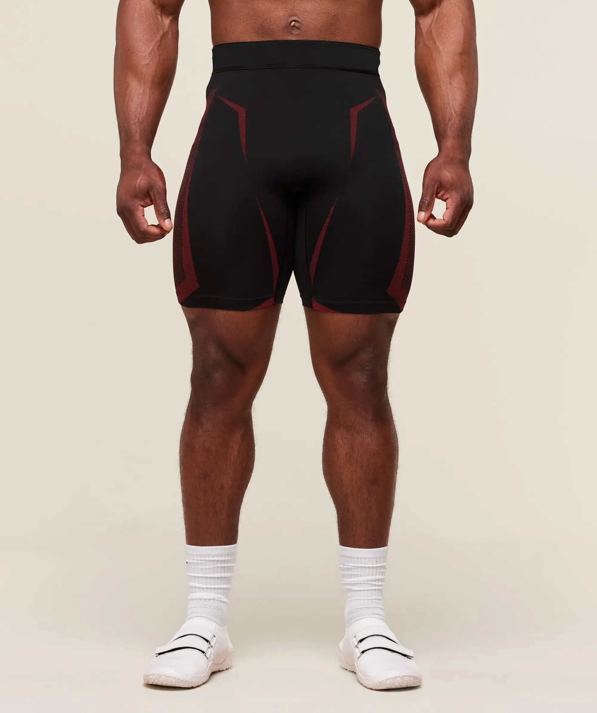  Onyx 5.0 Seamless Half Tight - Black/Carmine Red