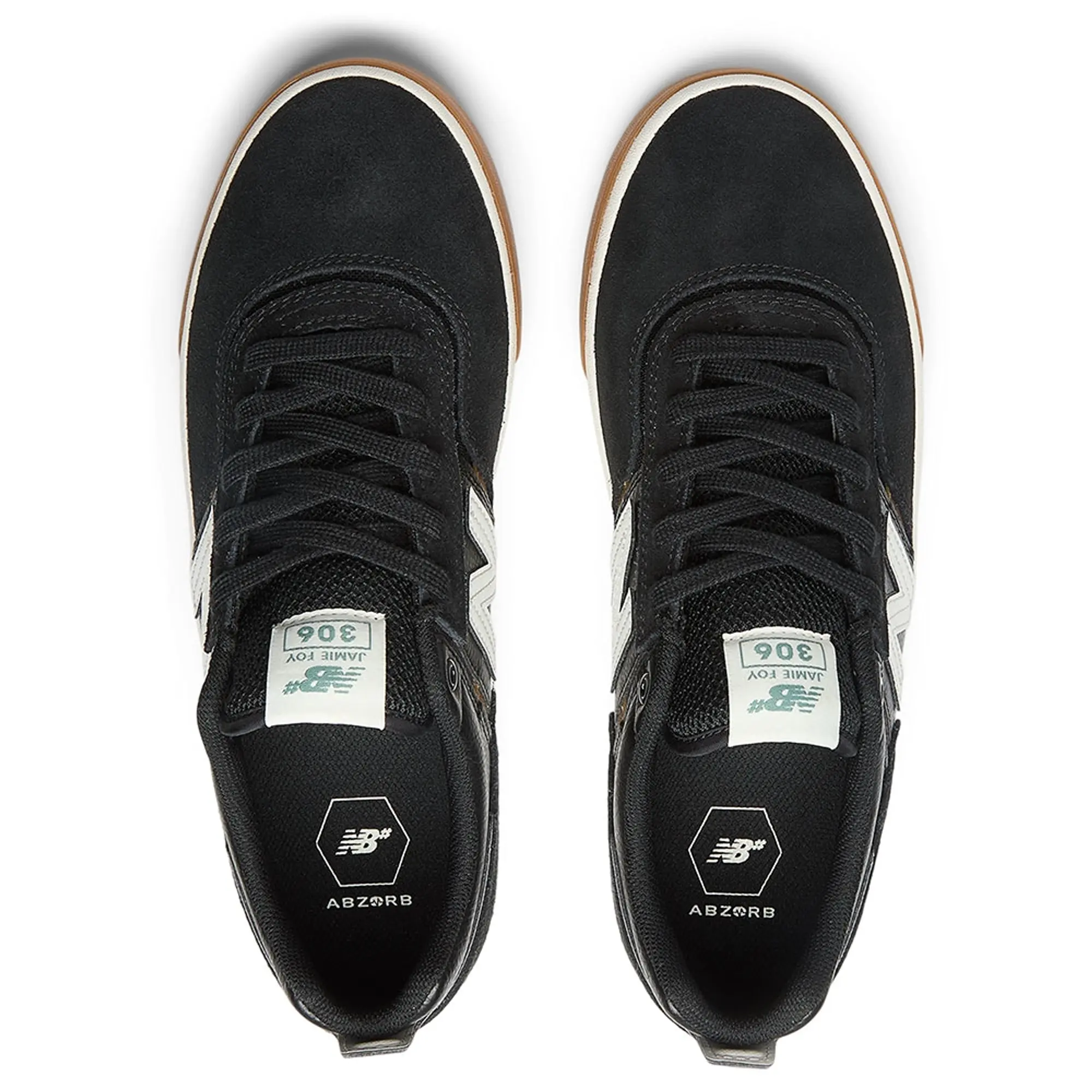 New Balance Men's NB Numeric Jamie Foy 306 in Black/White Suede/Mesh