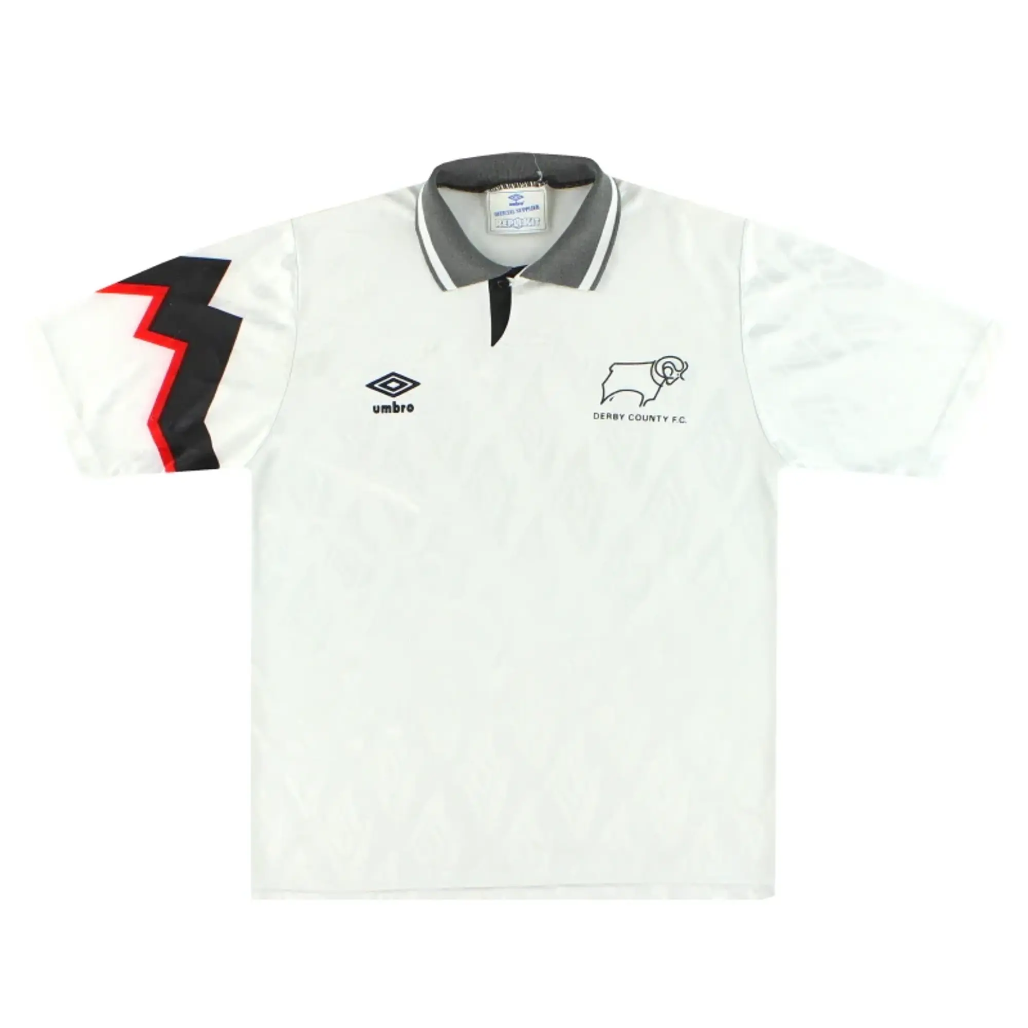 1991-93 Derby County Umbro Home Shirt M - Derby County / Good / Medium
