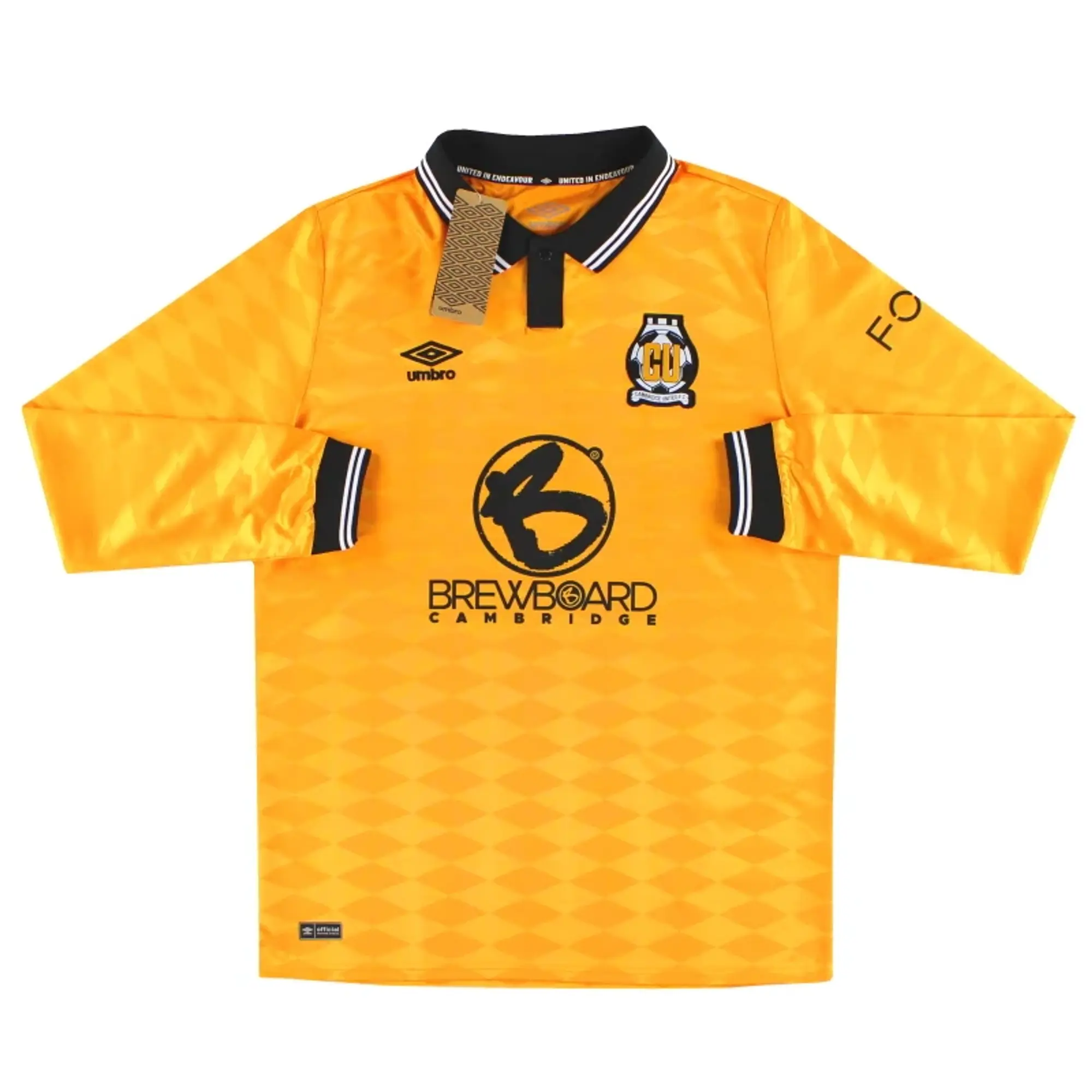 2024-25 Cambridge United Umbro Home Shirt L/S *BNIB* - Cambridge United / BNIB / Medium