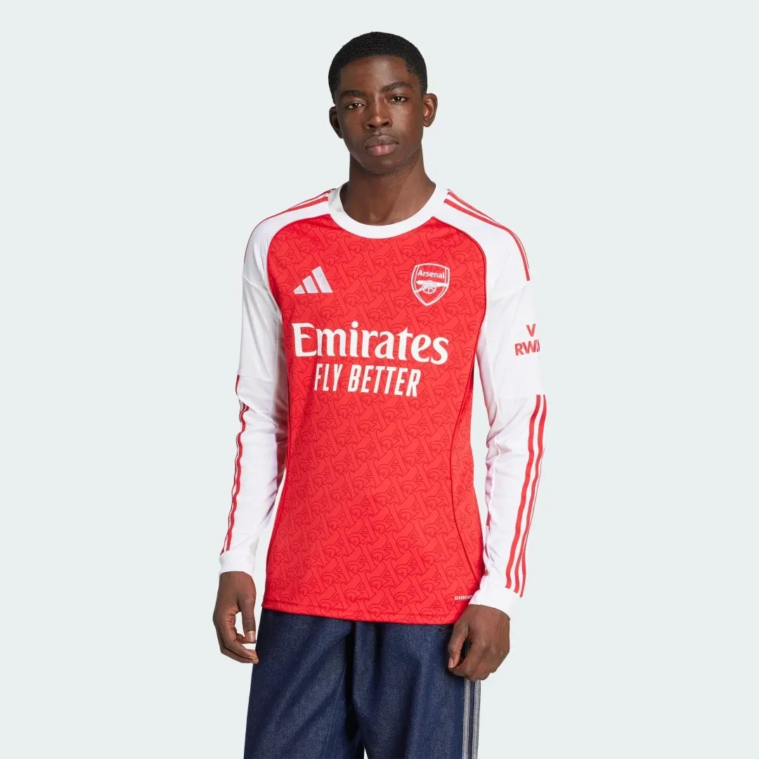adidas Arsenal Mens LS Home Shirt 2025/26 | JI9536 | FOOTY.COM