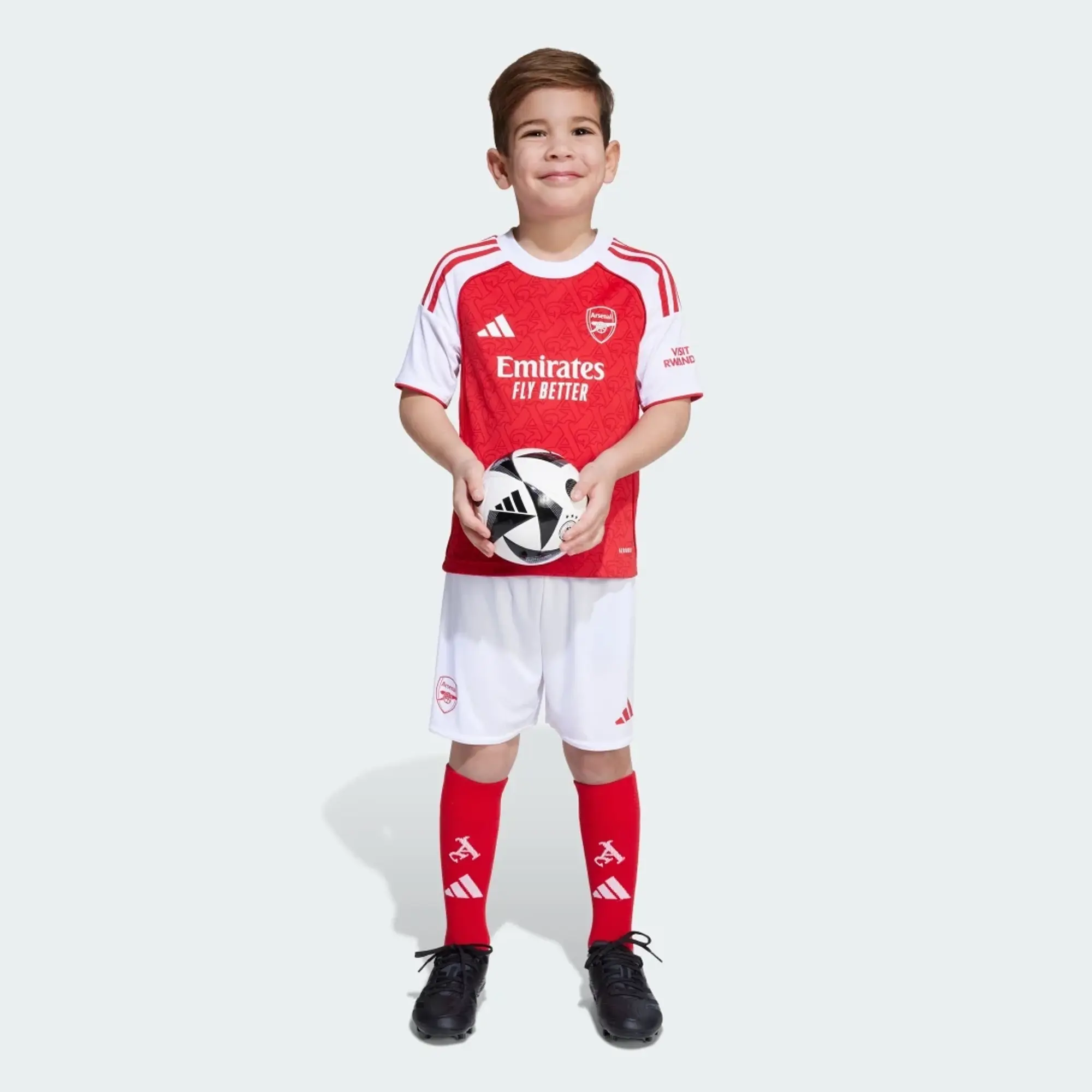 adidas Arsenal 25/26 Home Mini Kit Kids