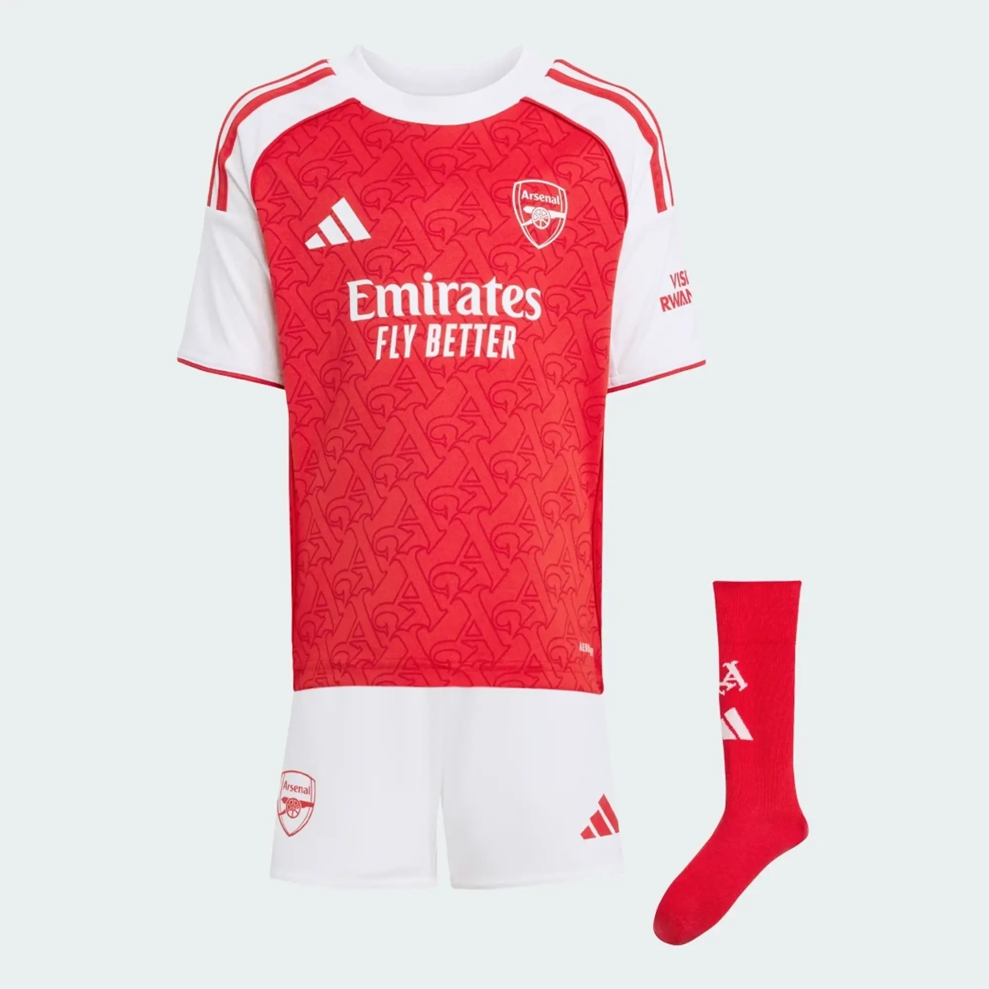 adidas Arsenal 25/26 Home Mini Kit Kids