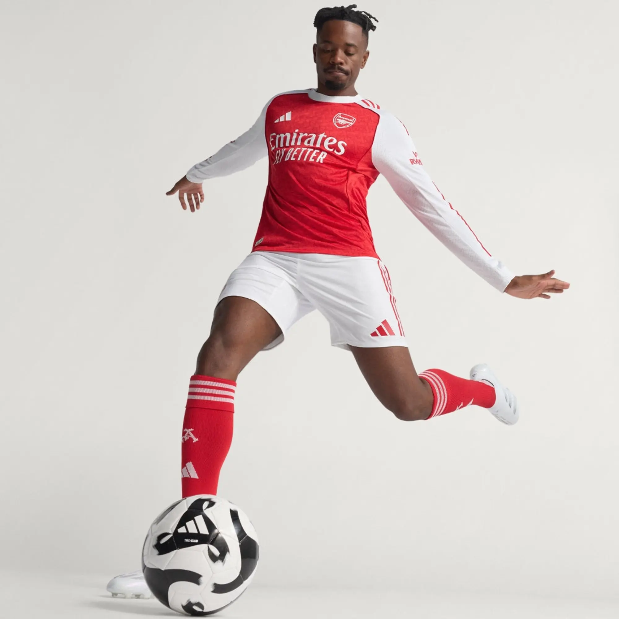 adidas Arsenal 25/26 Long Sleeve Home Authentic Jersey