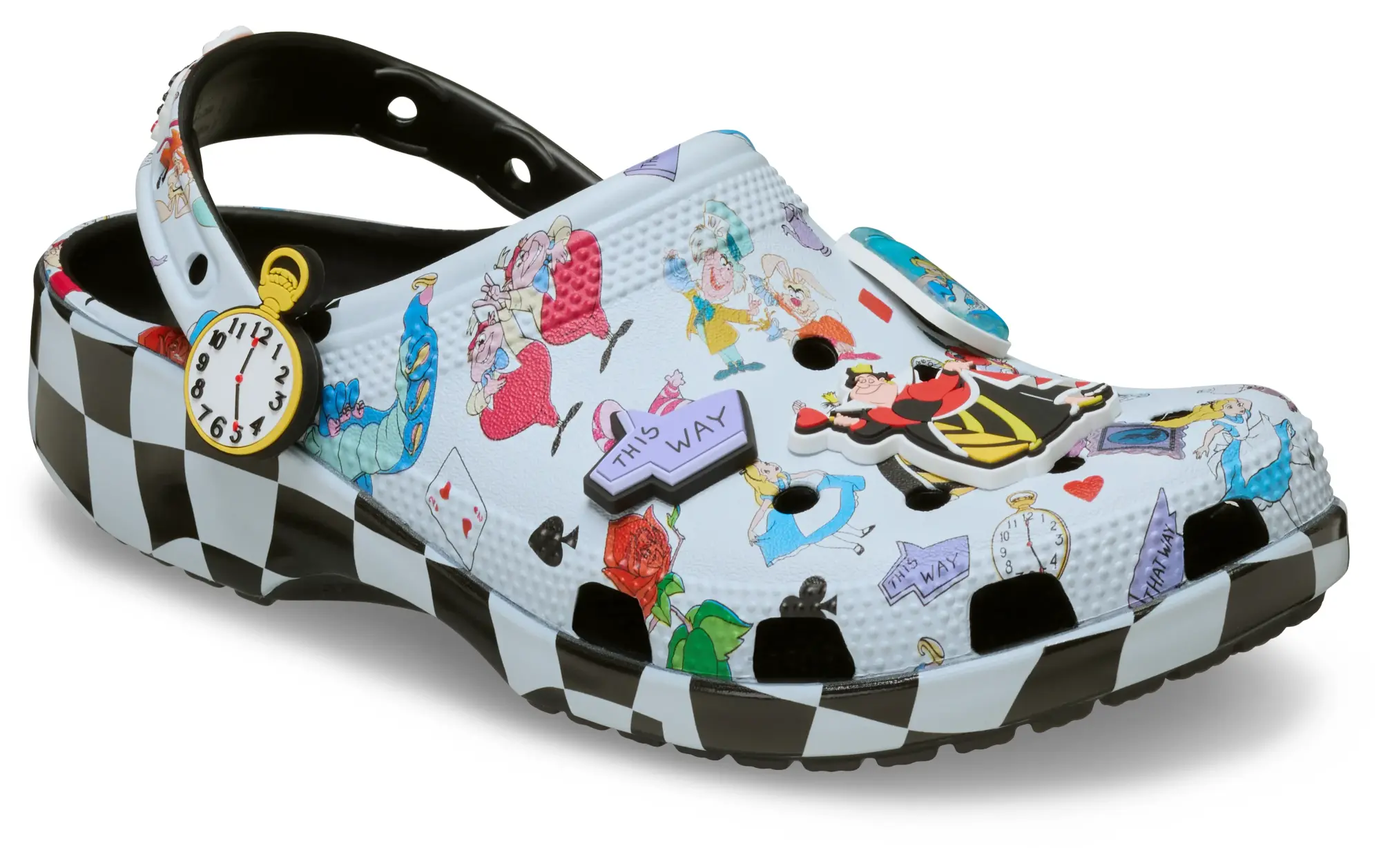 Crocs | Unisex | Disney Alice in Wonderland Print Classic | Clogs | Multi | W4/M3