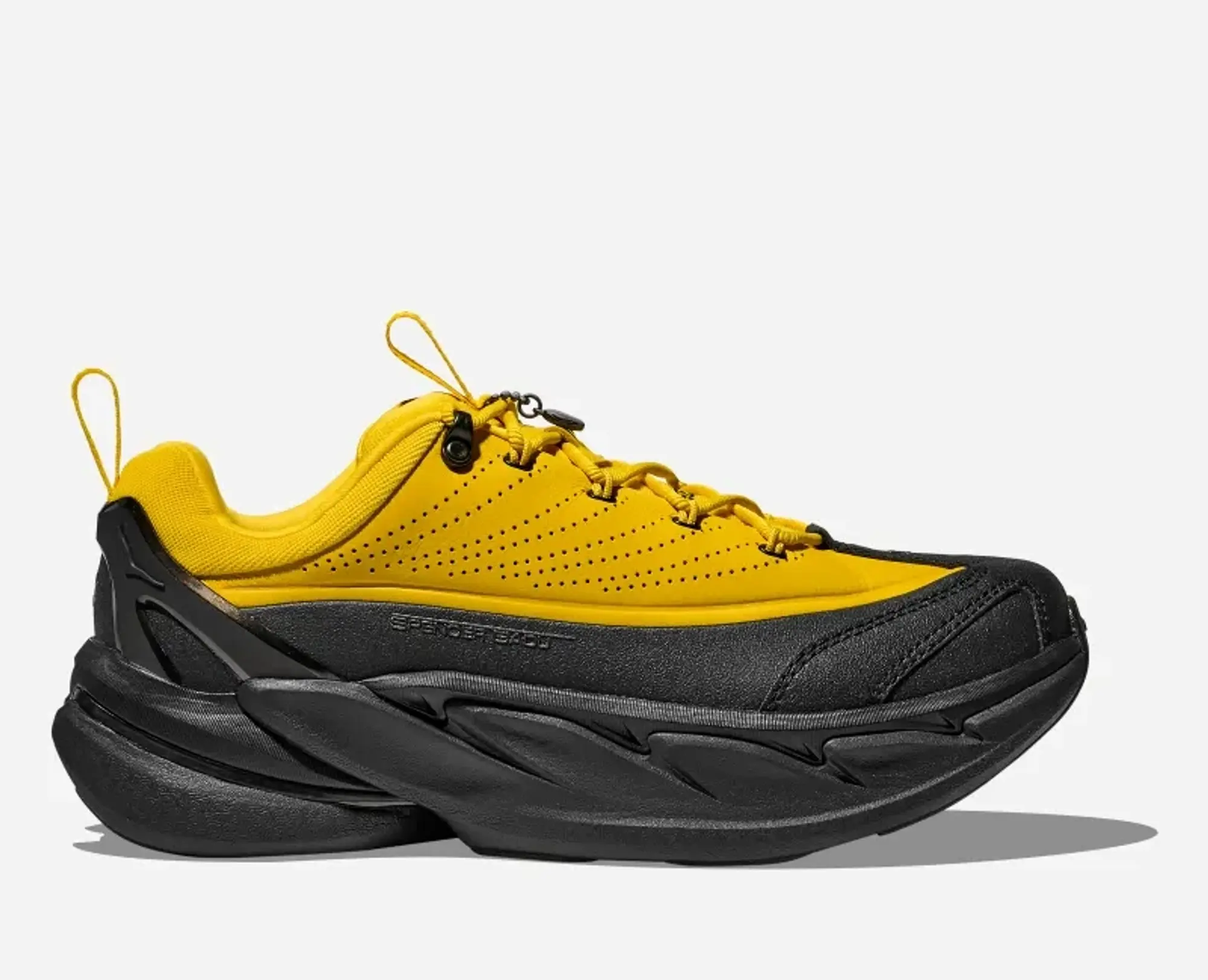 Hoka Elevon X Spencer Badu Lifestyle Shoes In Zest/Black