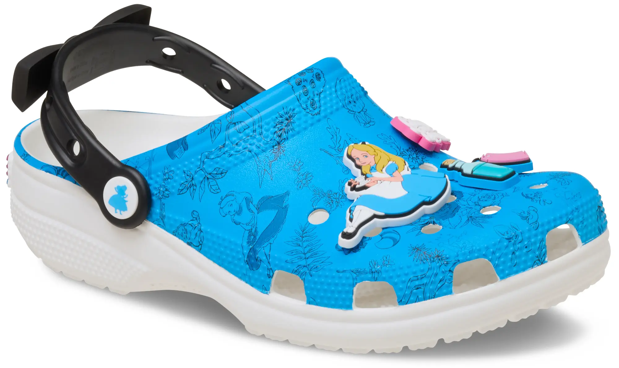 Crocs | Unisex | Disney Alice in Wonderland Classic | Clogs | Multi | W4/M3