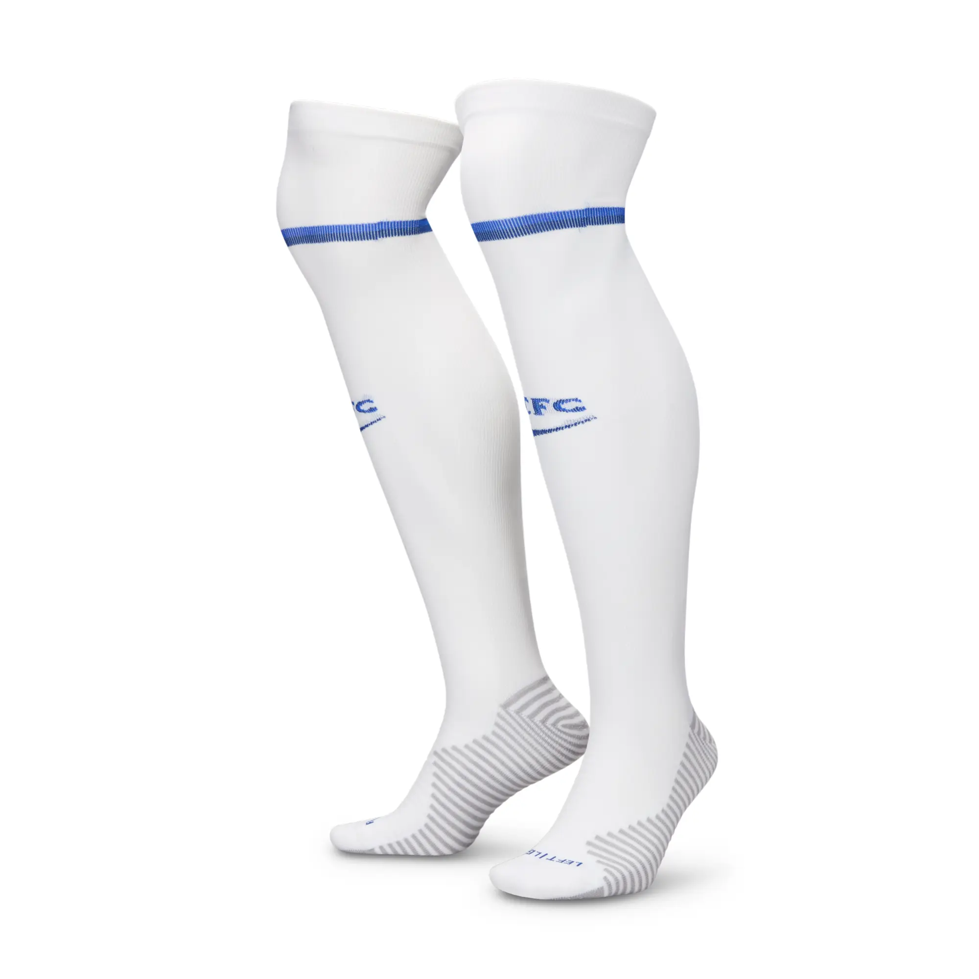 Chelsea F.C. Strike Home Nike Dri-FIT Football Knee-High Socks - White
