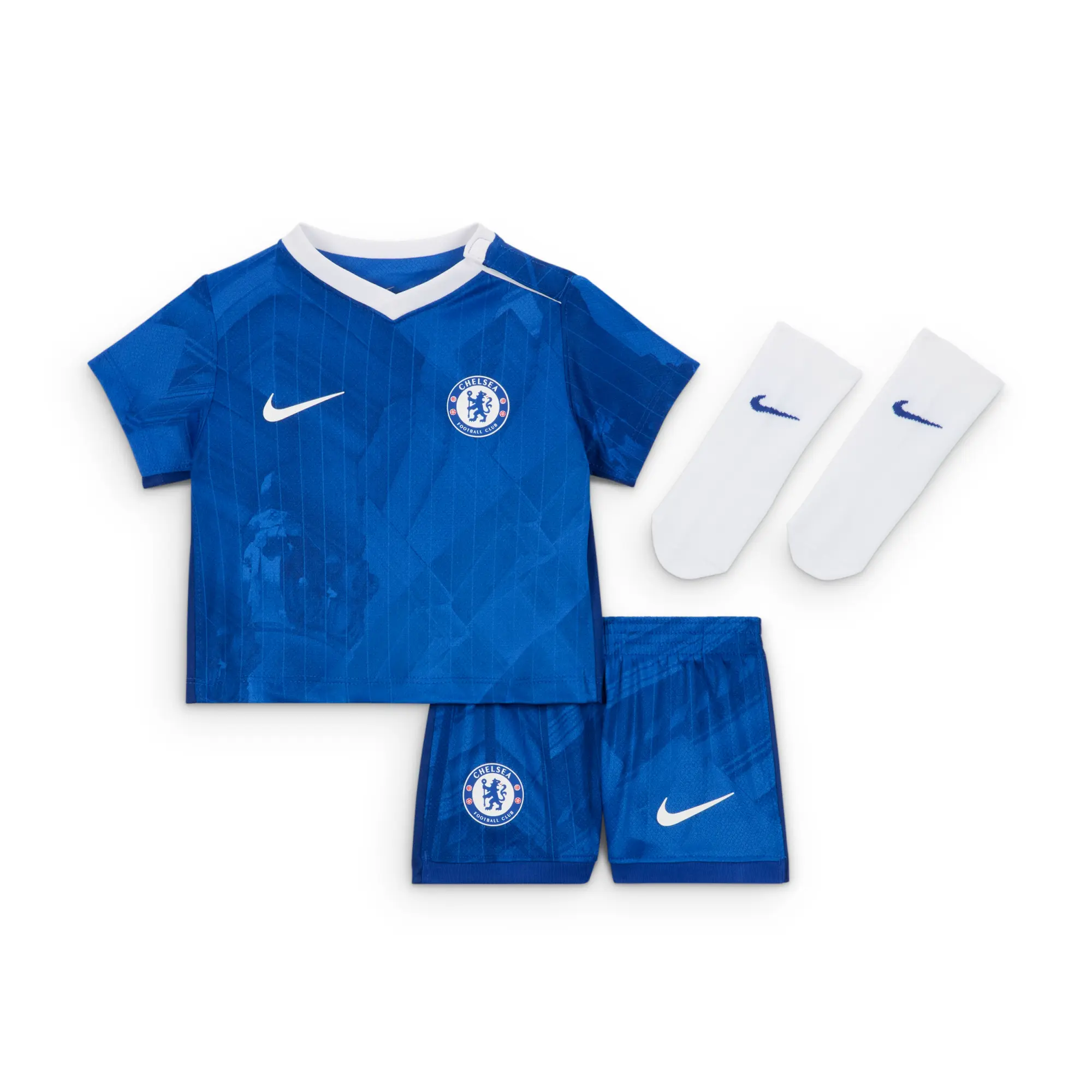 Chelsea FC 2025/26 Stadium Home Baby/Toddler Nike Soccer Replica 3-Piece Kit - Blue - Polyester