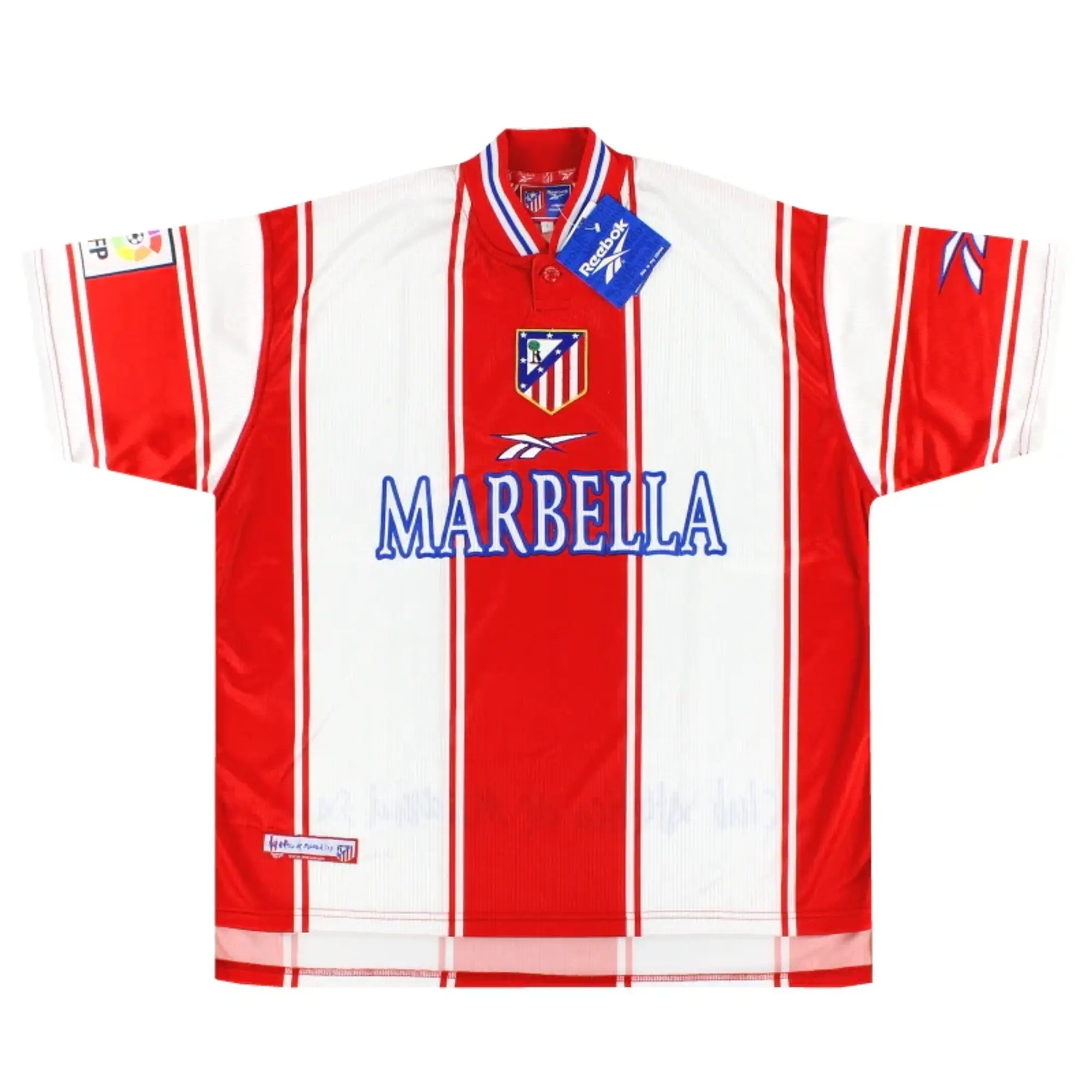 1999-00 Atletico Madrid Reebok Home Shirt *w/tags* L - Atletico Madrid / w/tags / Large