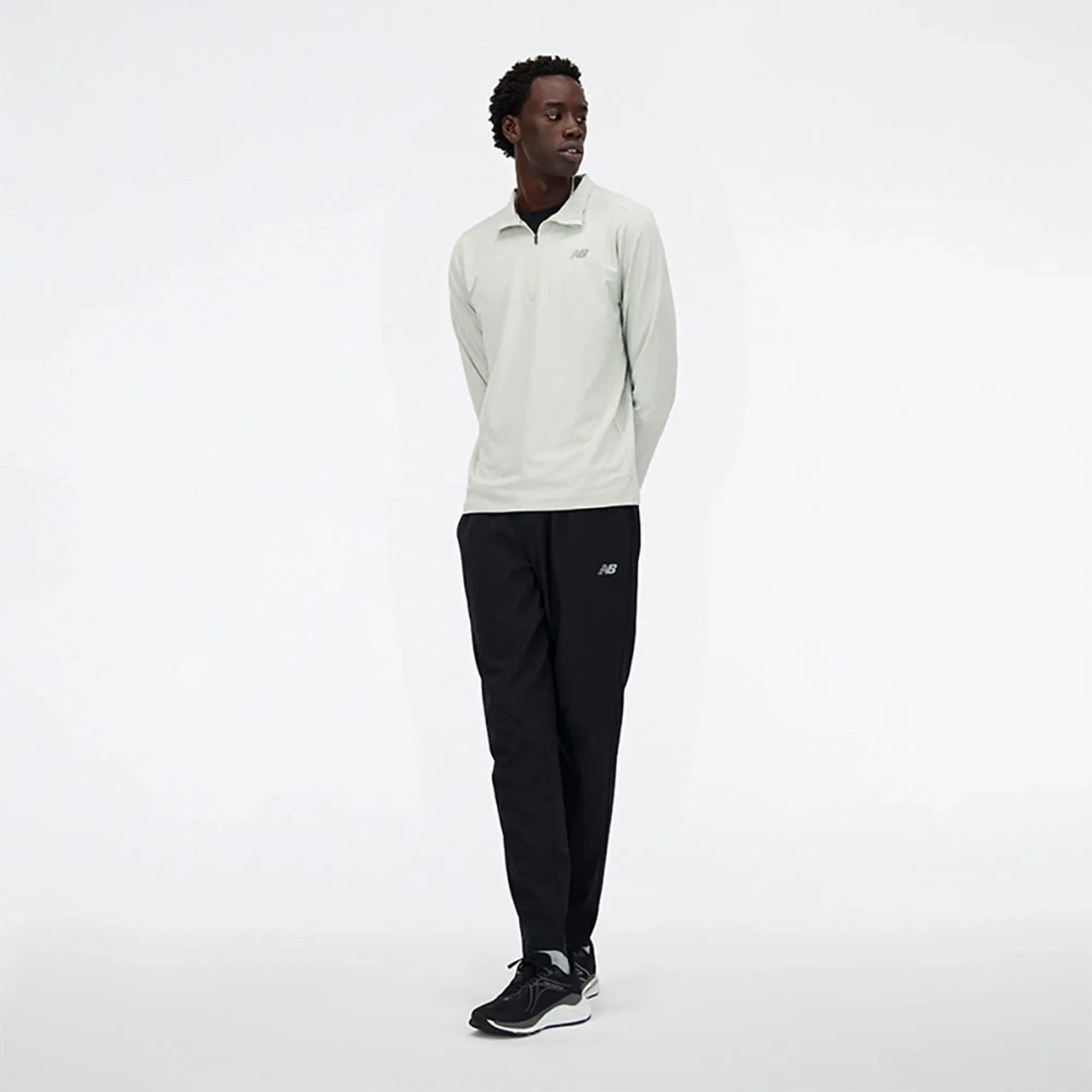 New Balance Space Dye Half Zip Sweatshirt