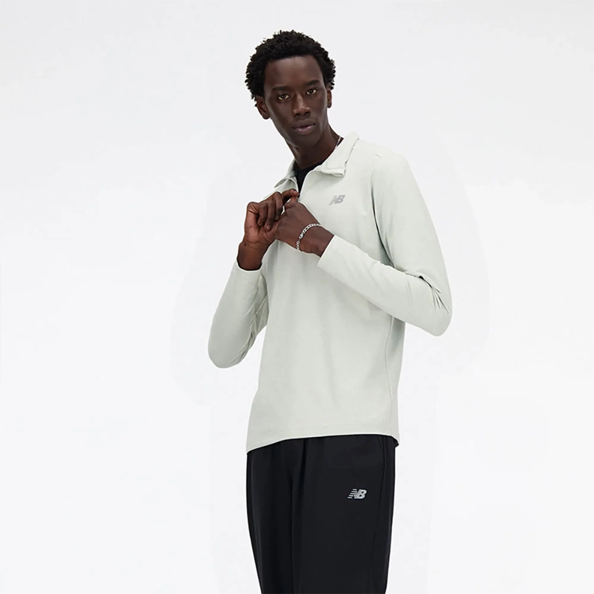 New Balance Space Dye Half Zip Sweatshirt