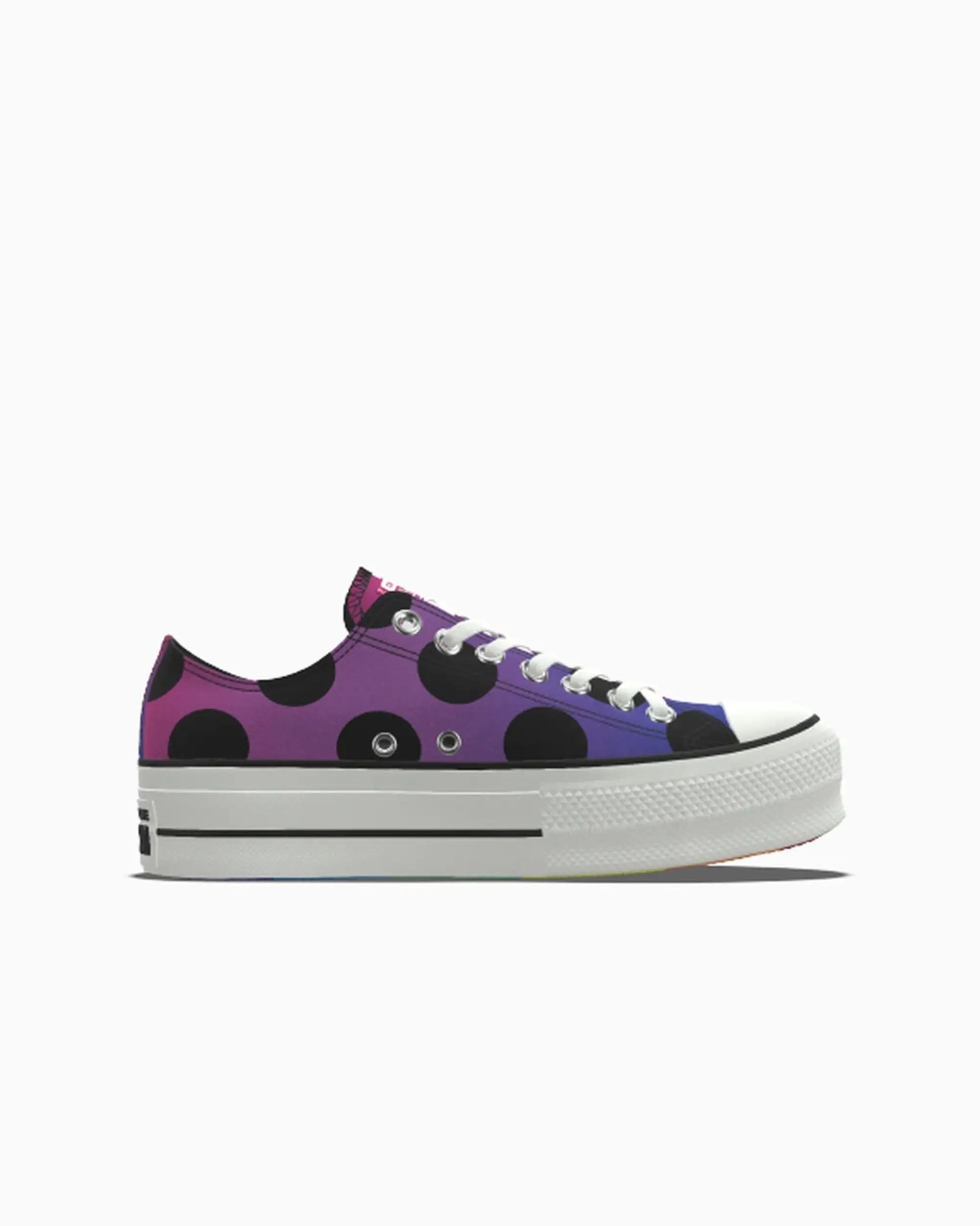 Converse Custom Chuck Taylor All Star Lift Platform Pride By You - Black