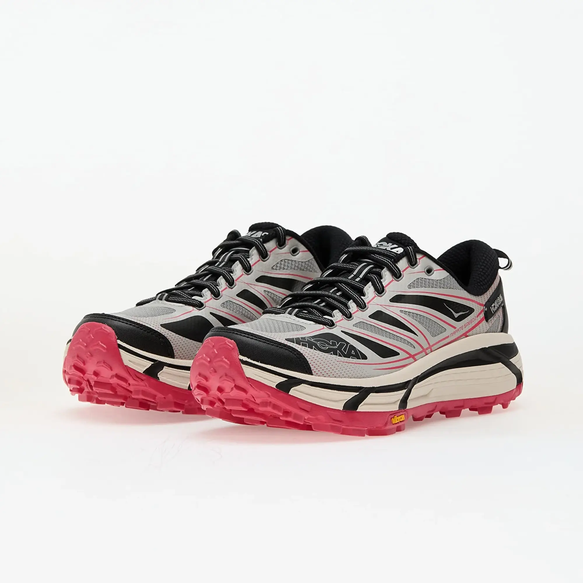 Sneakers Hoka® U Mafate Speed 2 Galactic Grey/ Ruby Red Eur 41 1/3