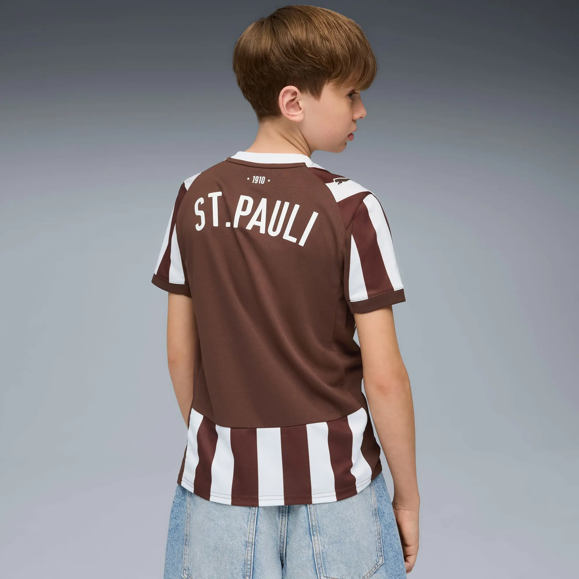 PUMA FC St. Pauli 25/26 Home Jersey Youth, Espresso Brown/White, size 1-2 Youth