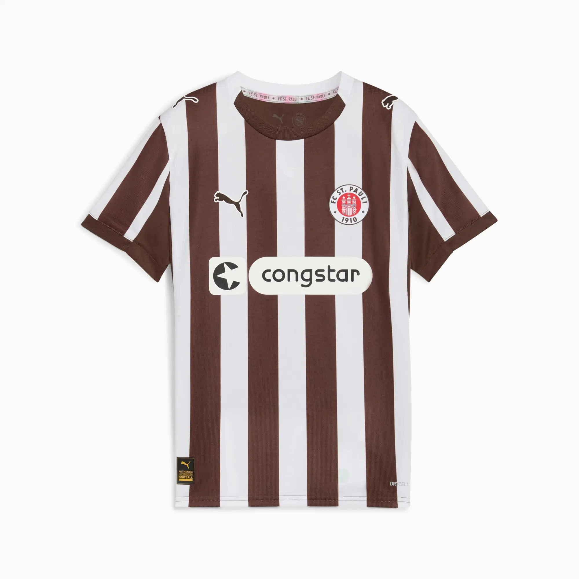 PUMA FC St. Pauli 25/26 Home Jersey Youth, Espresso Brown/White, size 1-2 Youth