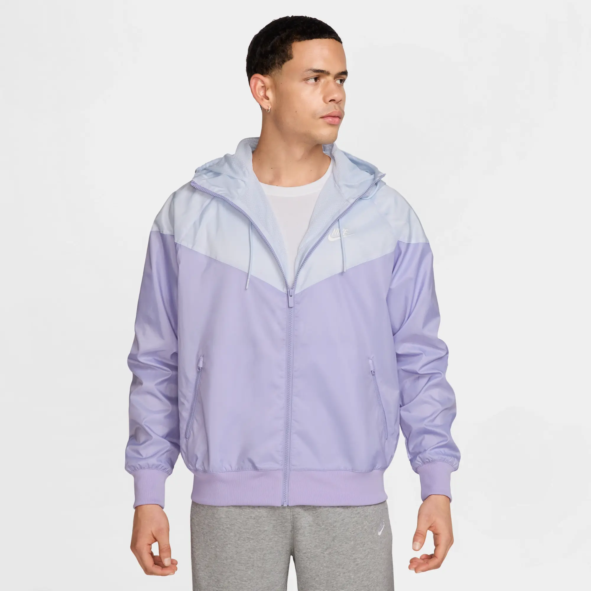 Nike Sportswear Windrunner Men's Hooded Jacket - Purple - Polyester