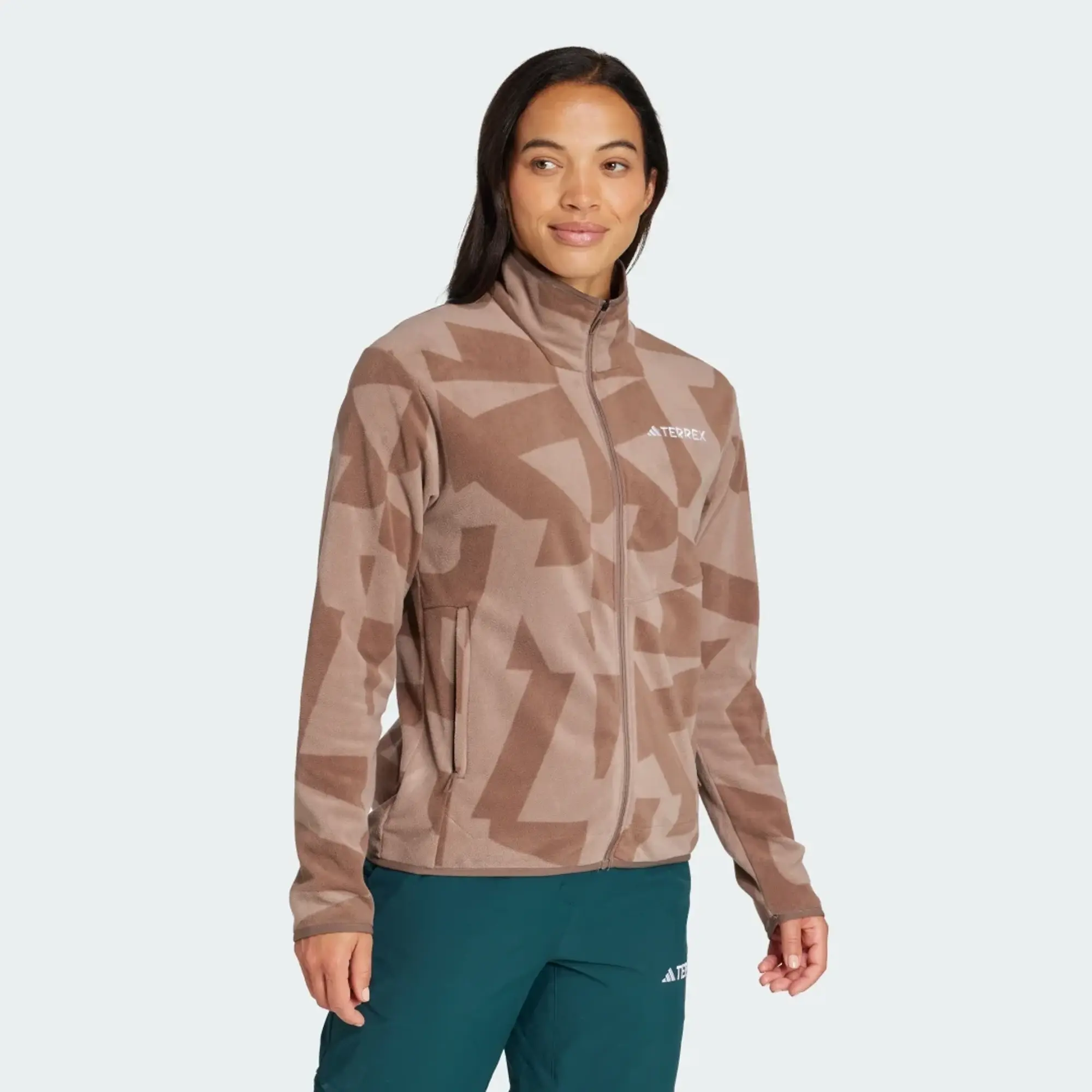 adidas Terrex Multi Printed Full-Zip Fleece Jacket