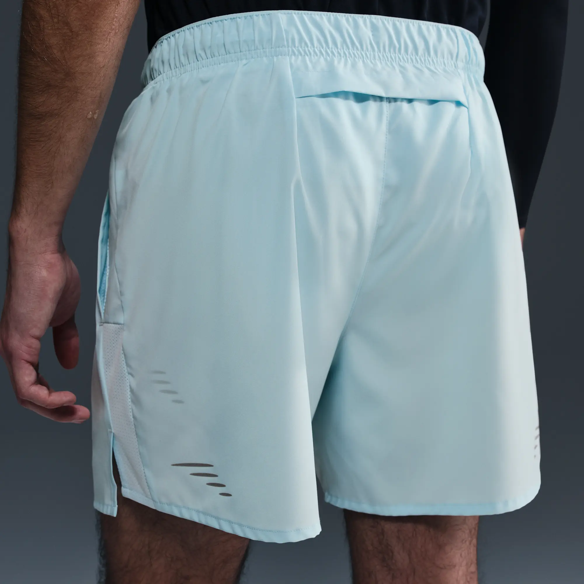 Nike Challenger Flash Men's Dri-FIT 12.5cm (approx.) Brief-lined Running Shorts - Blue - Polyester